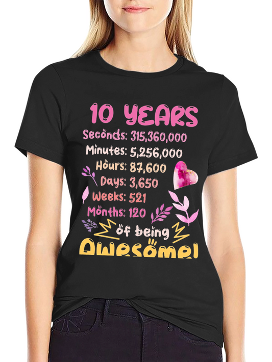 10th Birthday Awesome T-Shirt