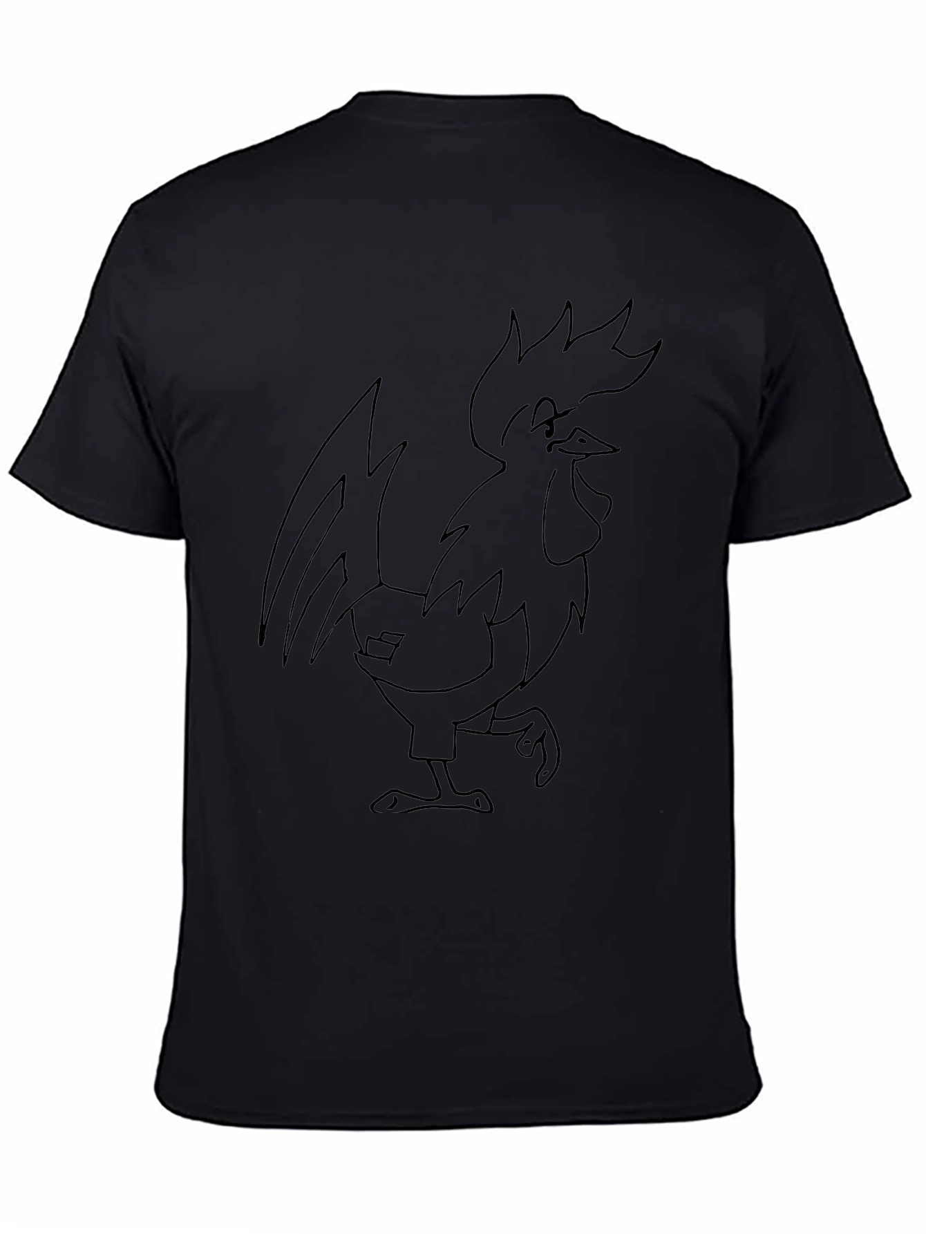 Rooster Graphic Black T-Shirt