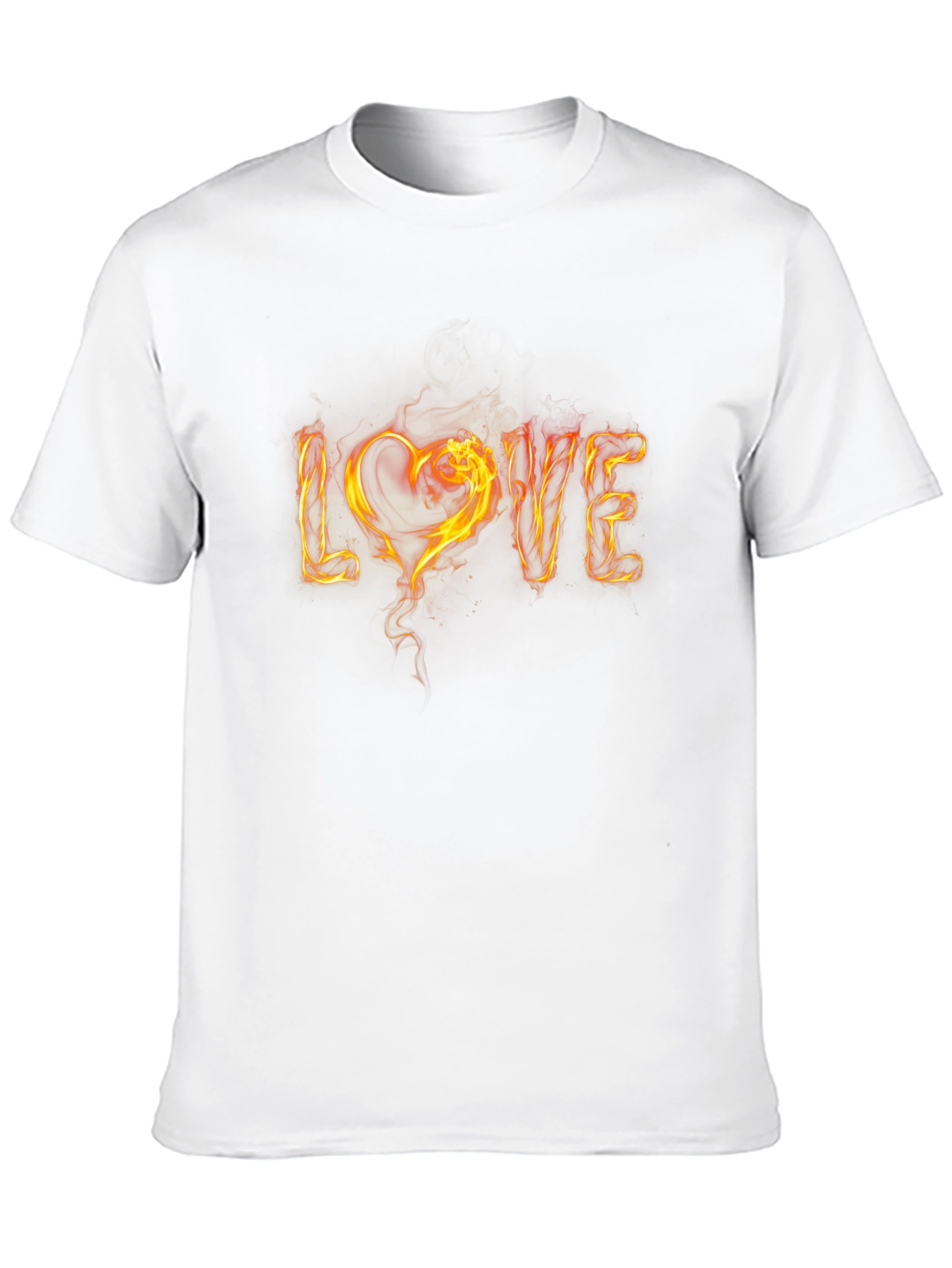 Fiery LOVE Graphic Tee - Black