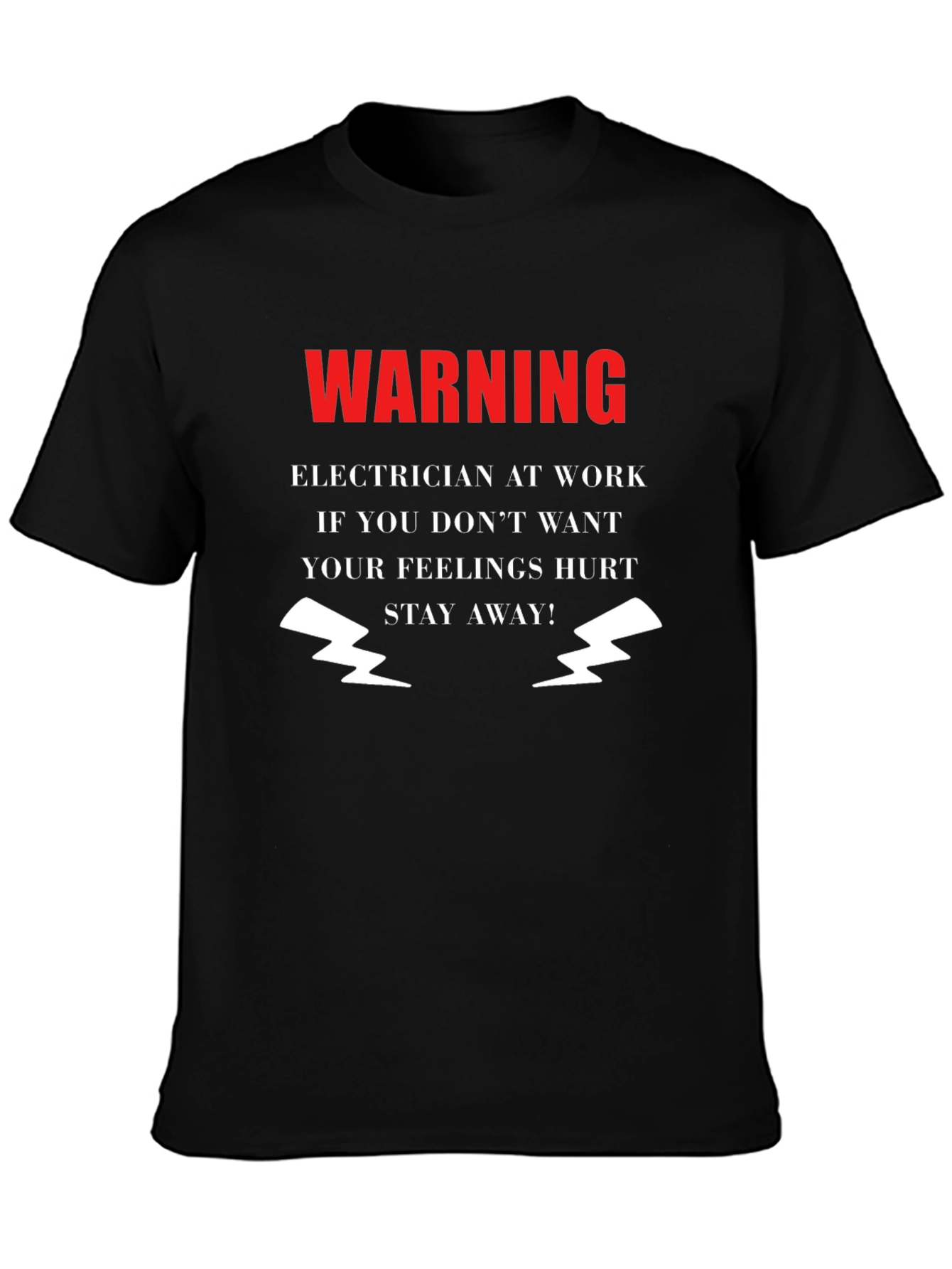 Warning Electrician At Work T-Shirt