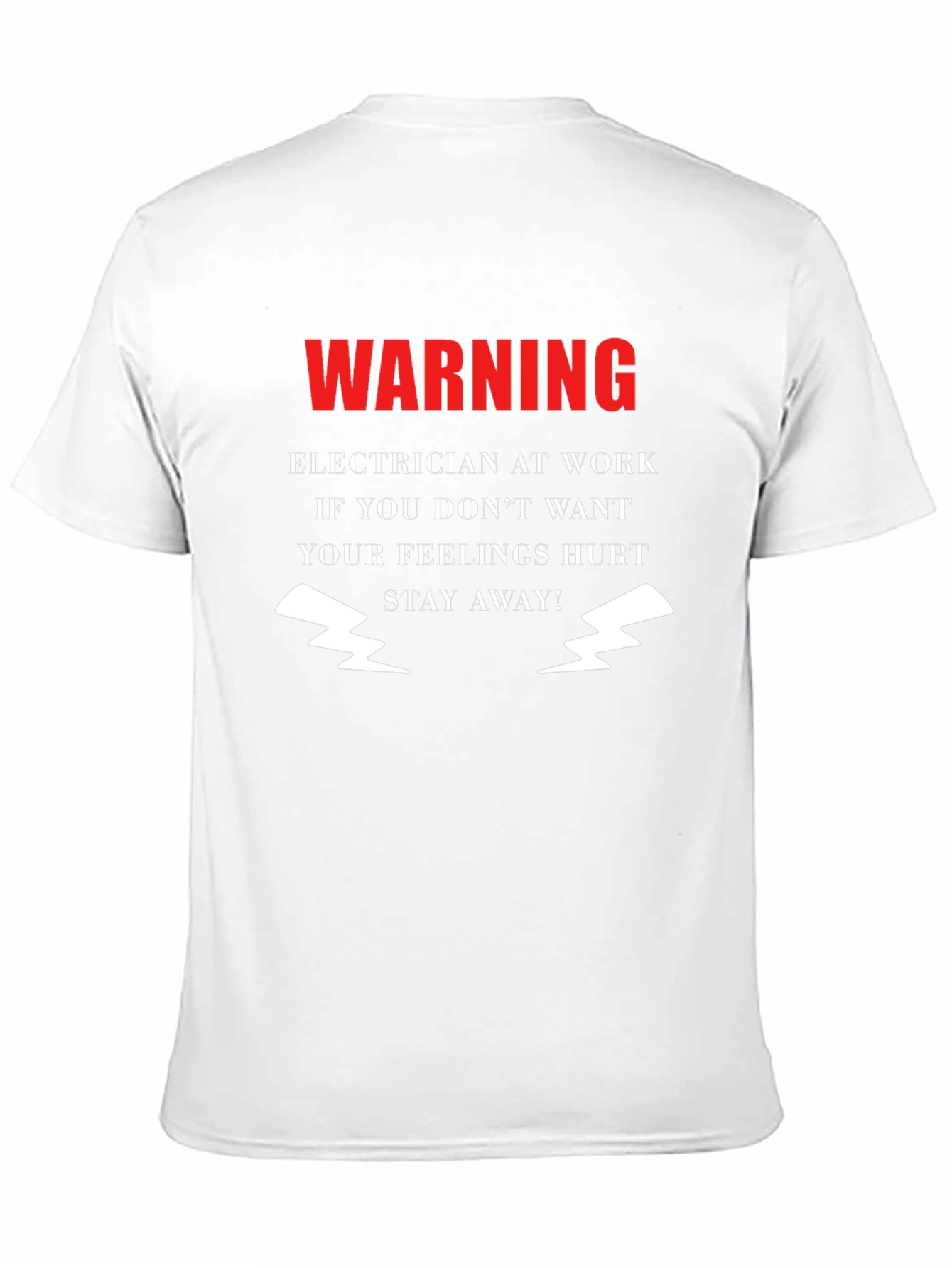 Warning Electrician At Work T-Shirt