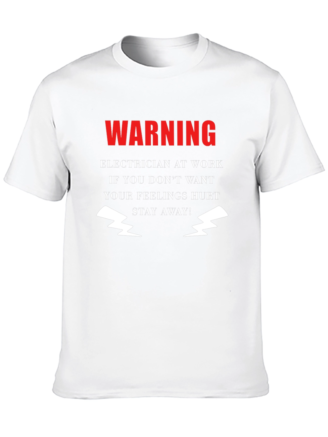 Warning Electrician At Work T-Shirt