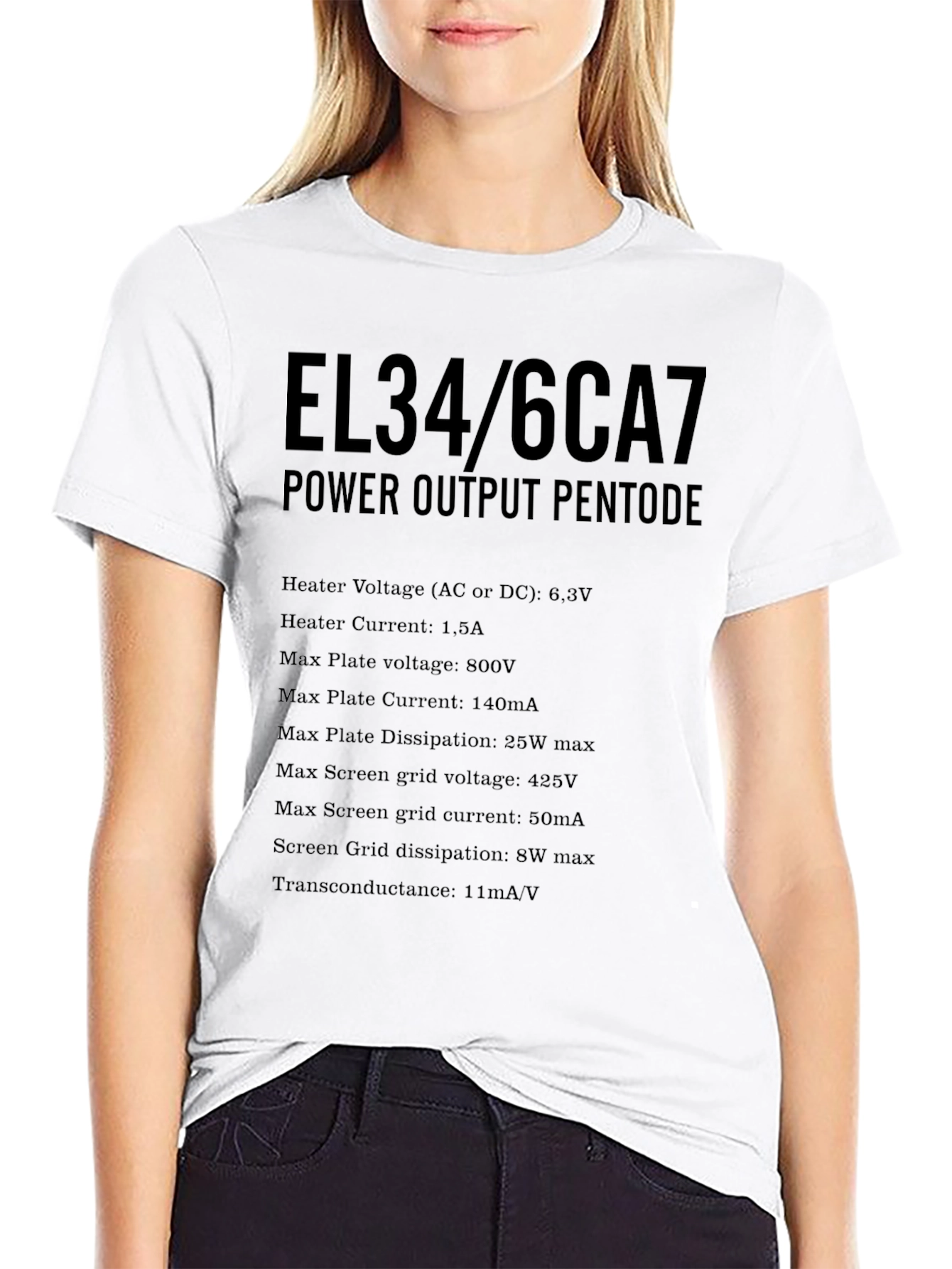EL34/6CA7 Power Output Pentode T-Shirt