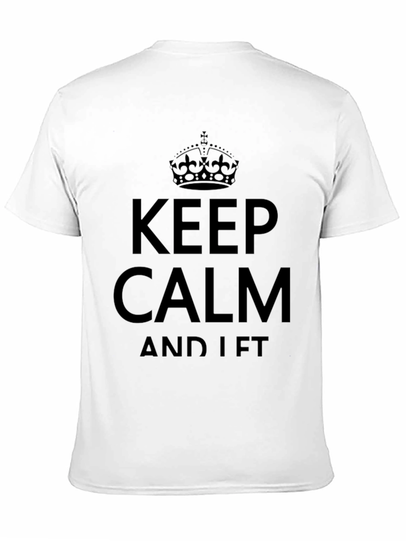 Keep Calm & Lift Black Graphic Tee