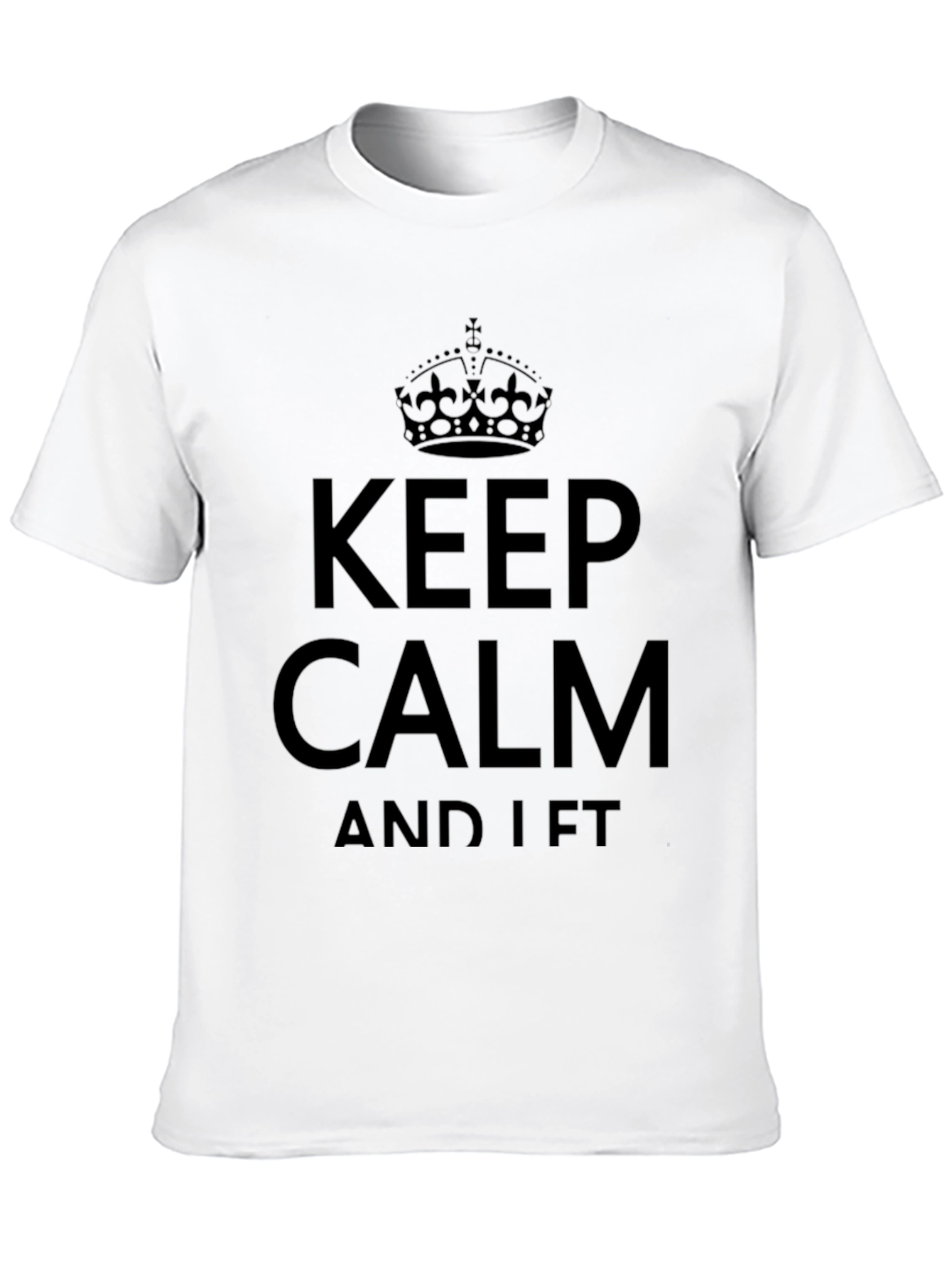Keep Calm & Lift Black Graphic Tee