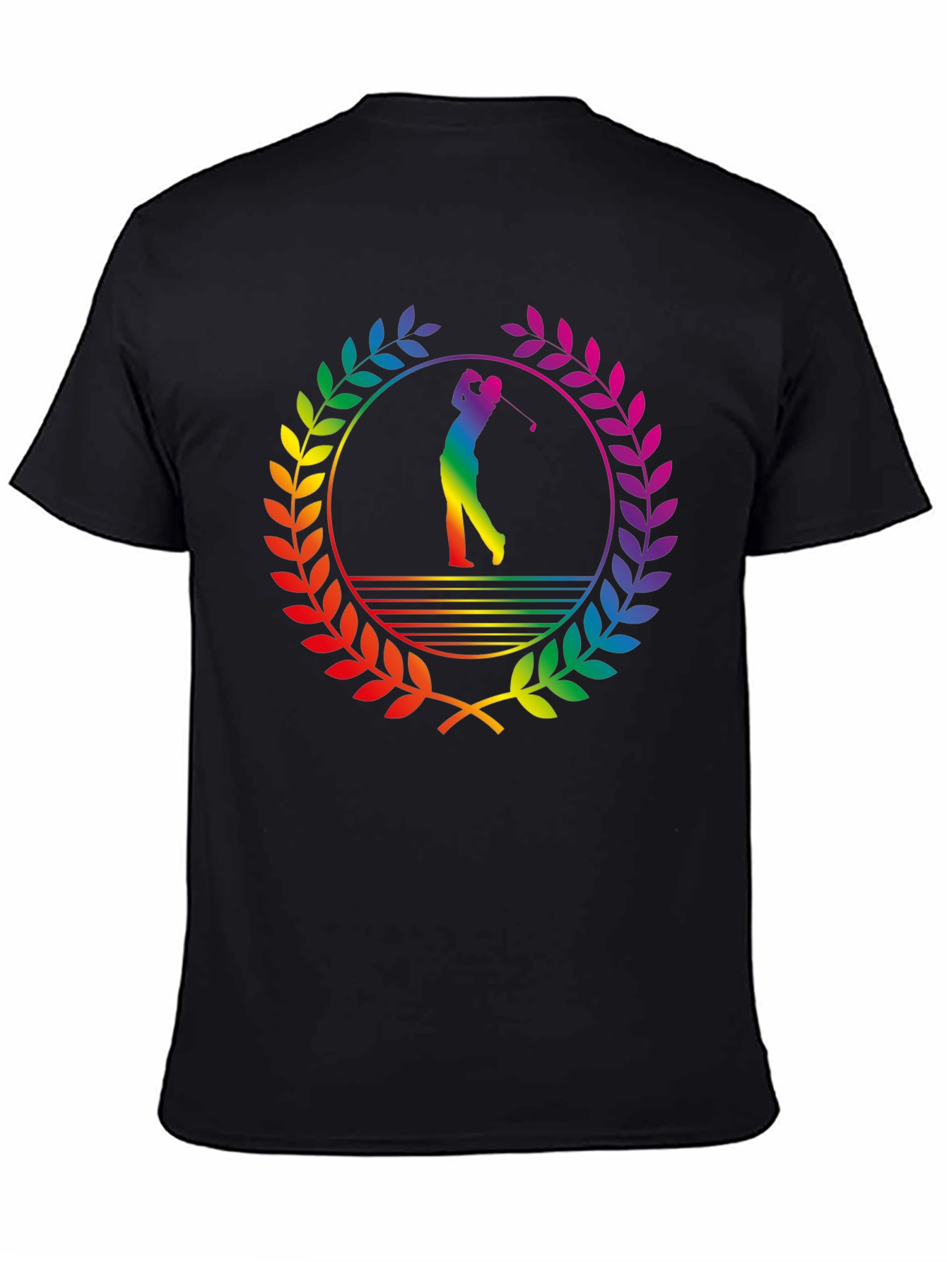 Rainbow Golfer T-Shirt - Sporty & Stylish