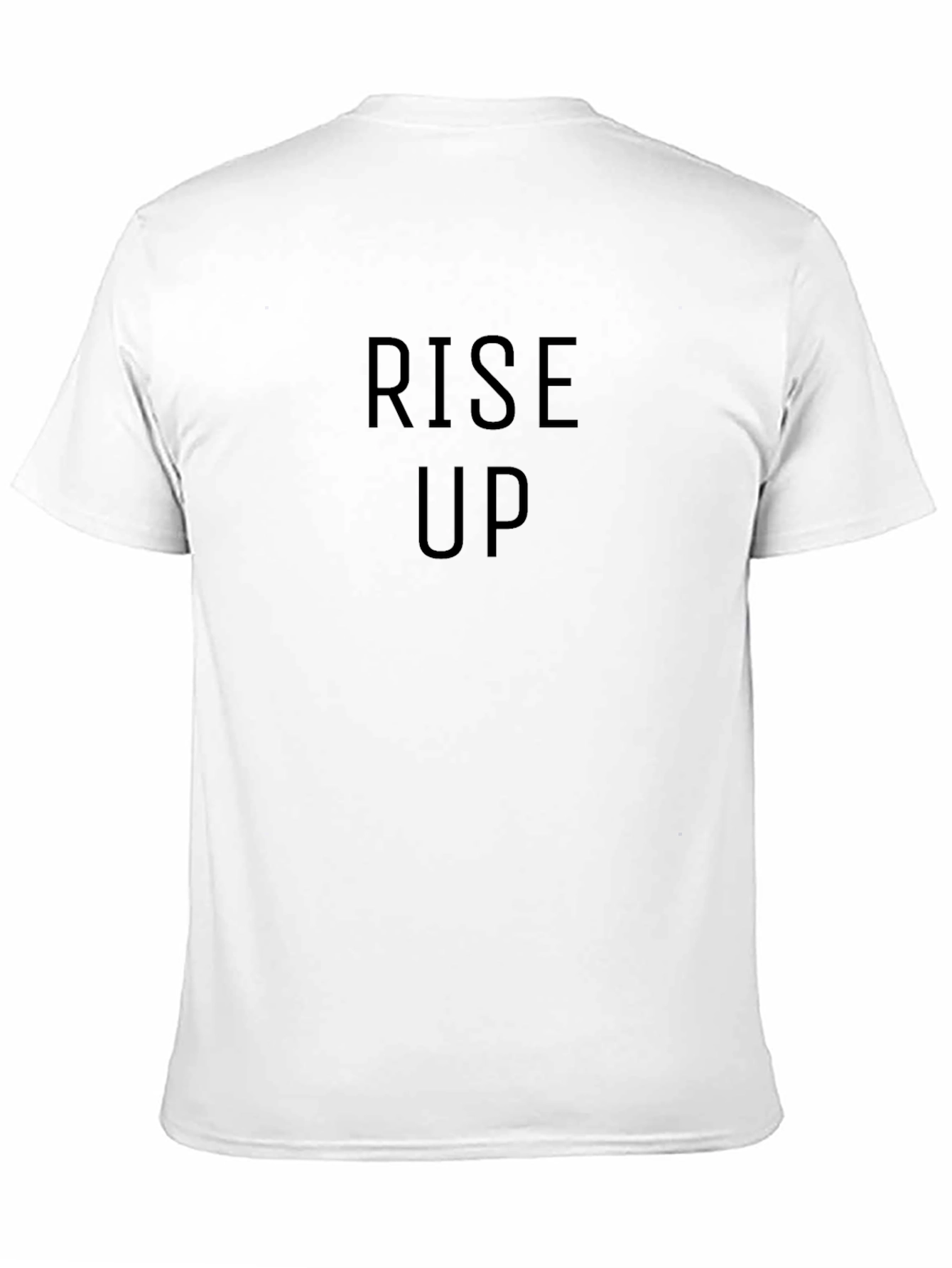 Rise Up Black T-Shirt - Motivational Tee