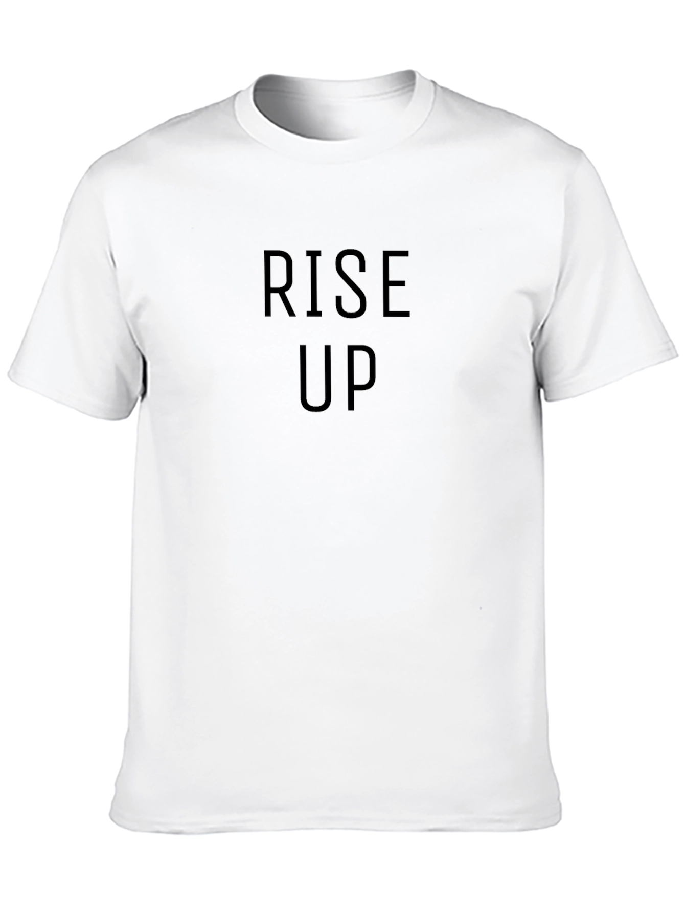 Rise Up Black T-Shirt - Motivational Tee