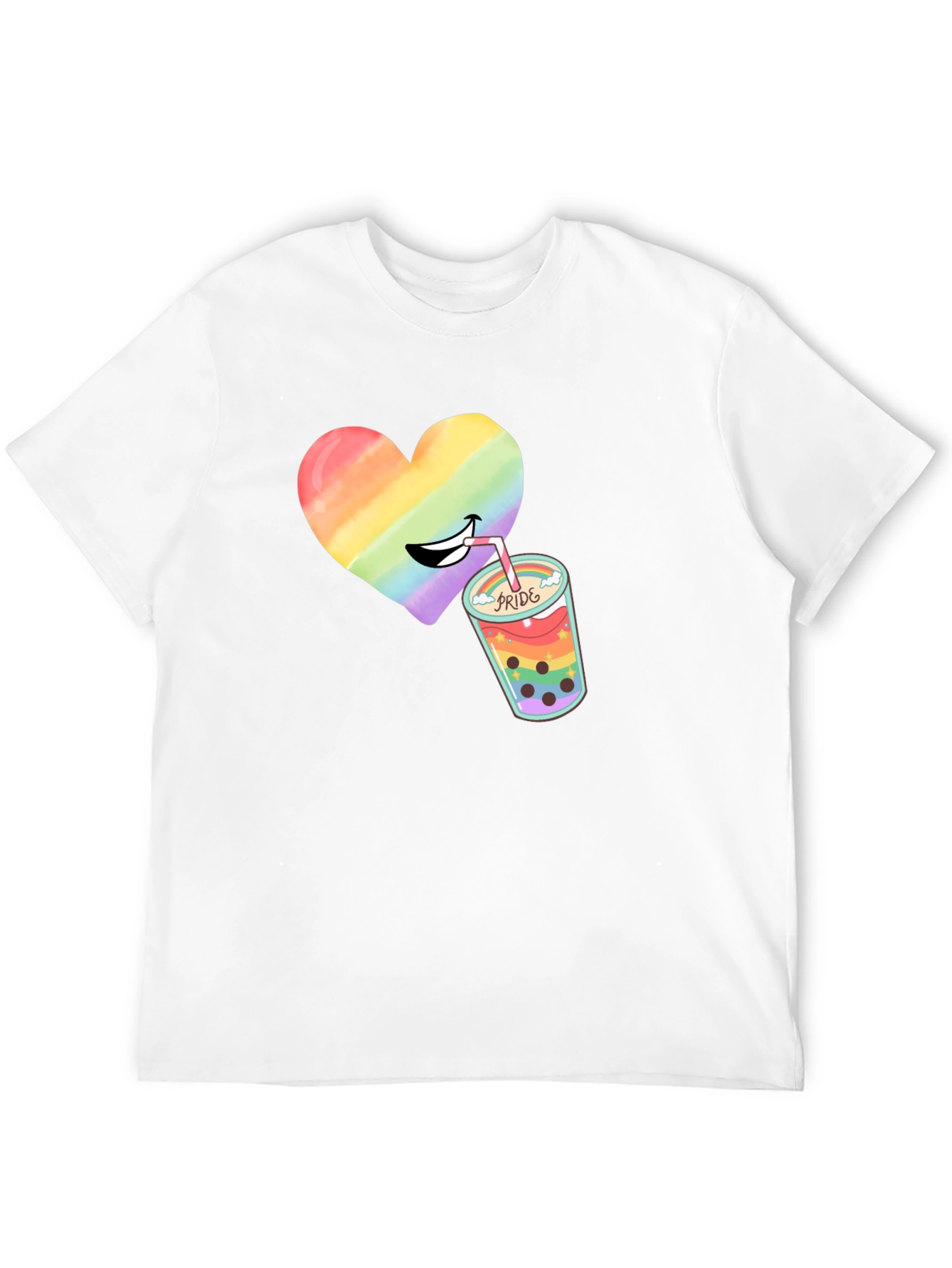Pride Heart Bubble Tea T-Shirt