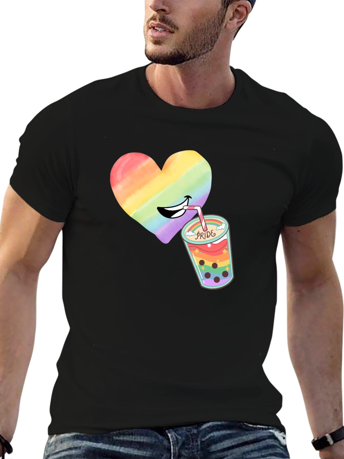 Pride Heart Bubble Tea T-Shirt