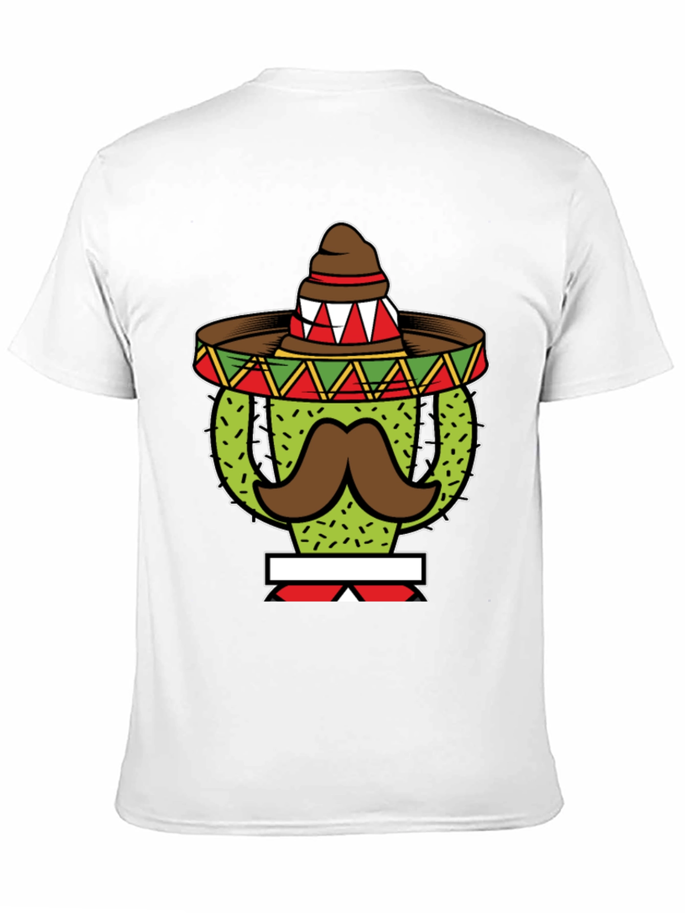 Cactus Sombrero Mustache Graphic Tee