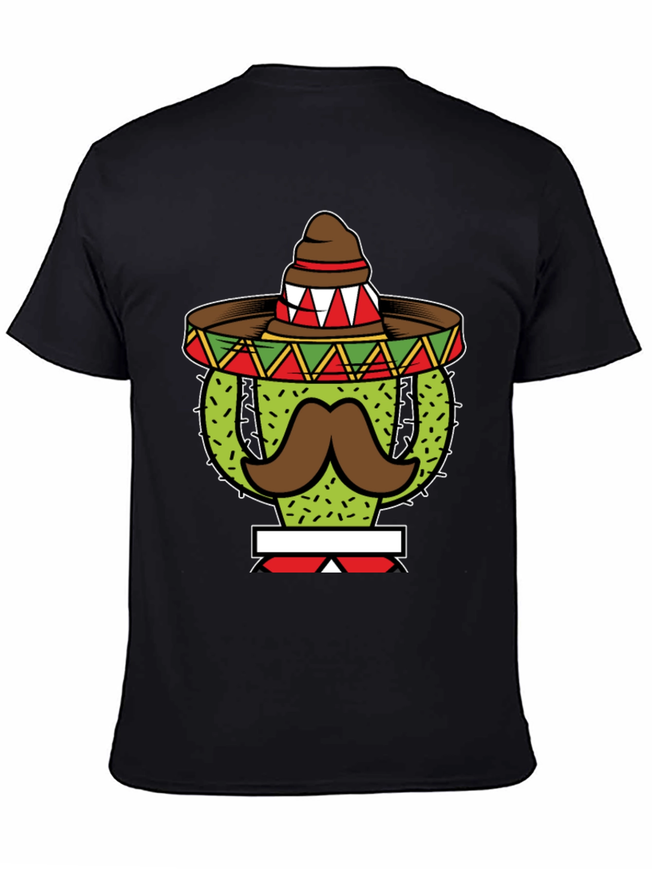 Cactus Sombrero Mustache Graphic Tee