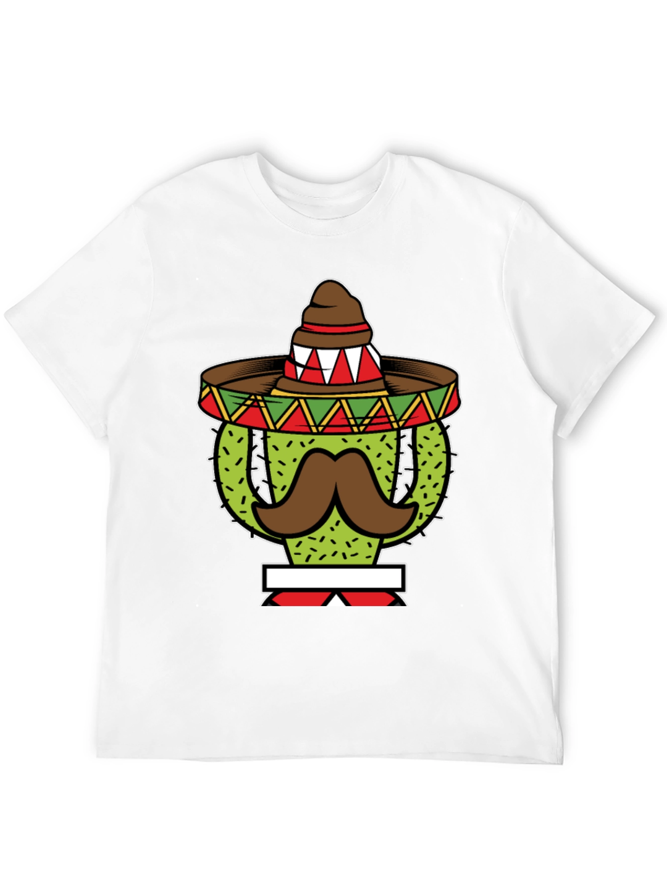 Cactus Sombrero Mustache Graphic Tee