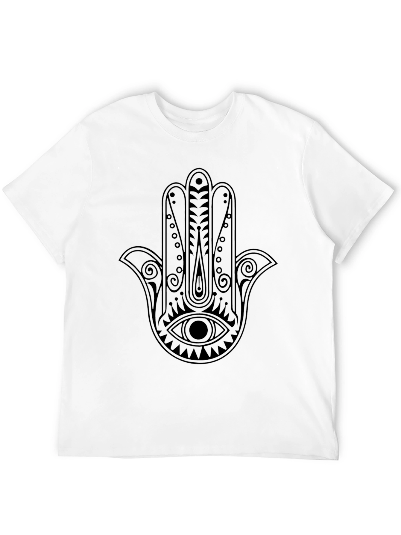 Black Hamsa Hand Graphic Tee