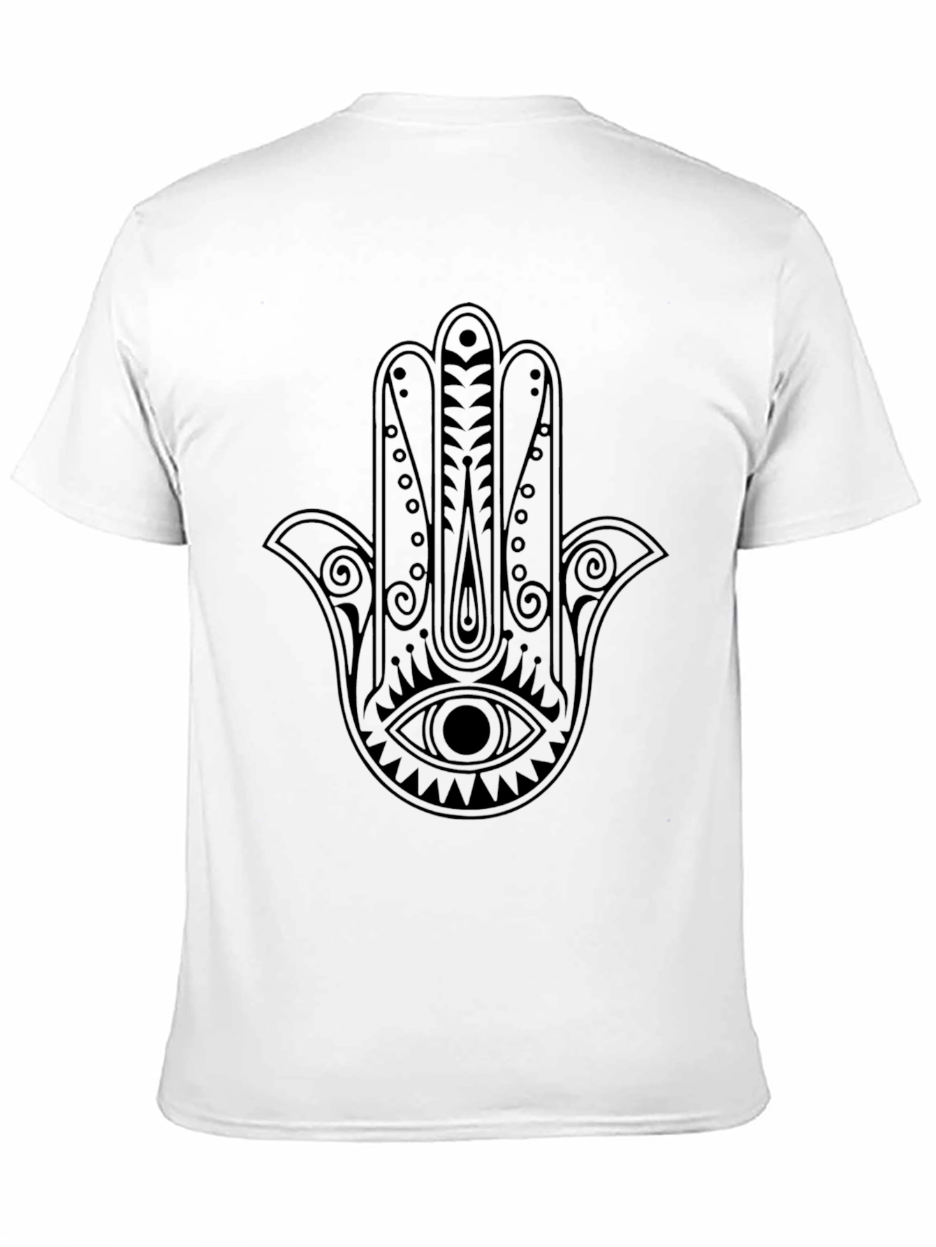 Black Hamsa Hand Graphic Tee