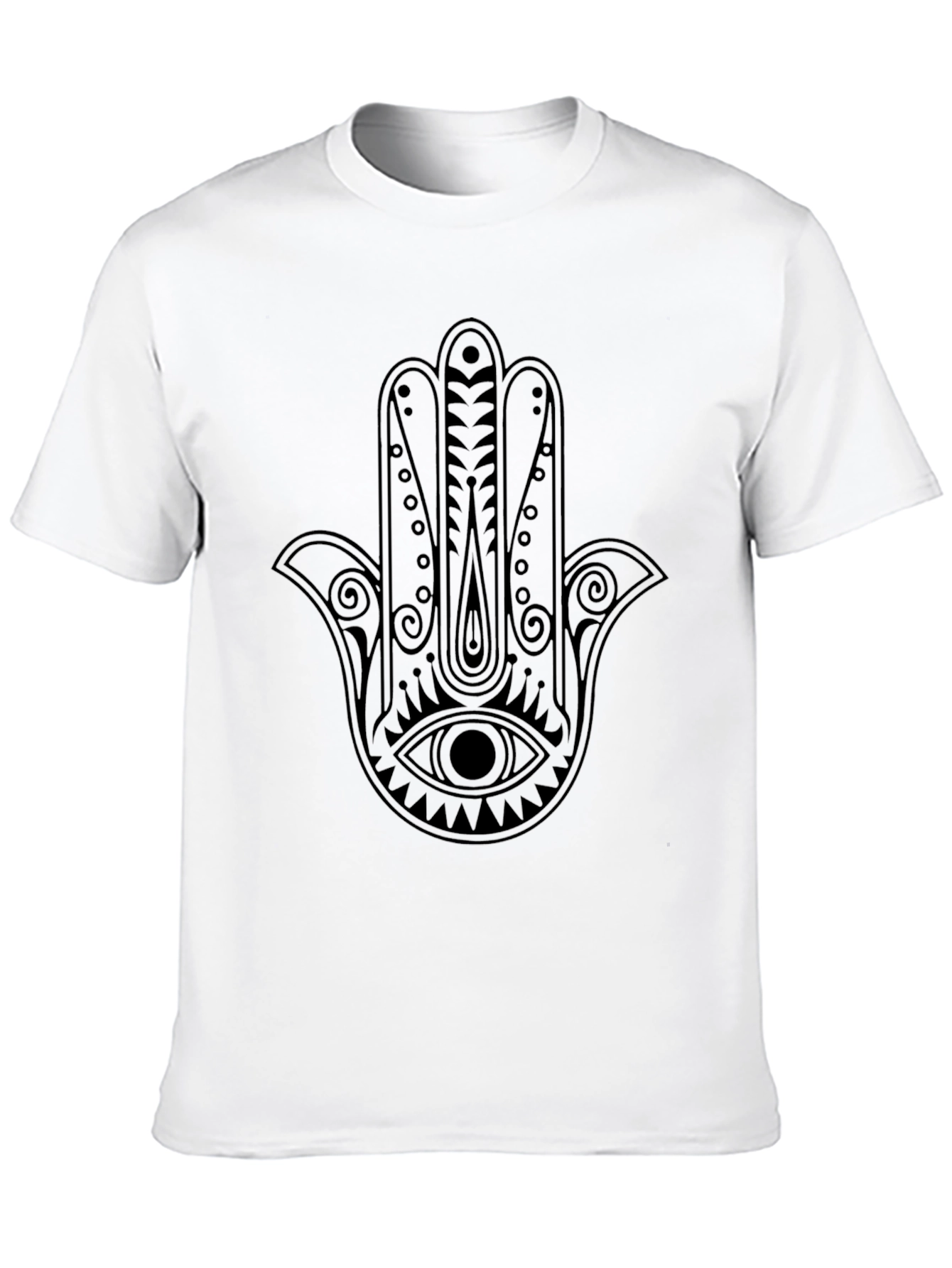 Black Hamsa Hand Graphic Tee