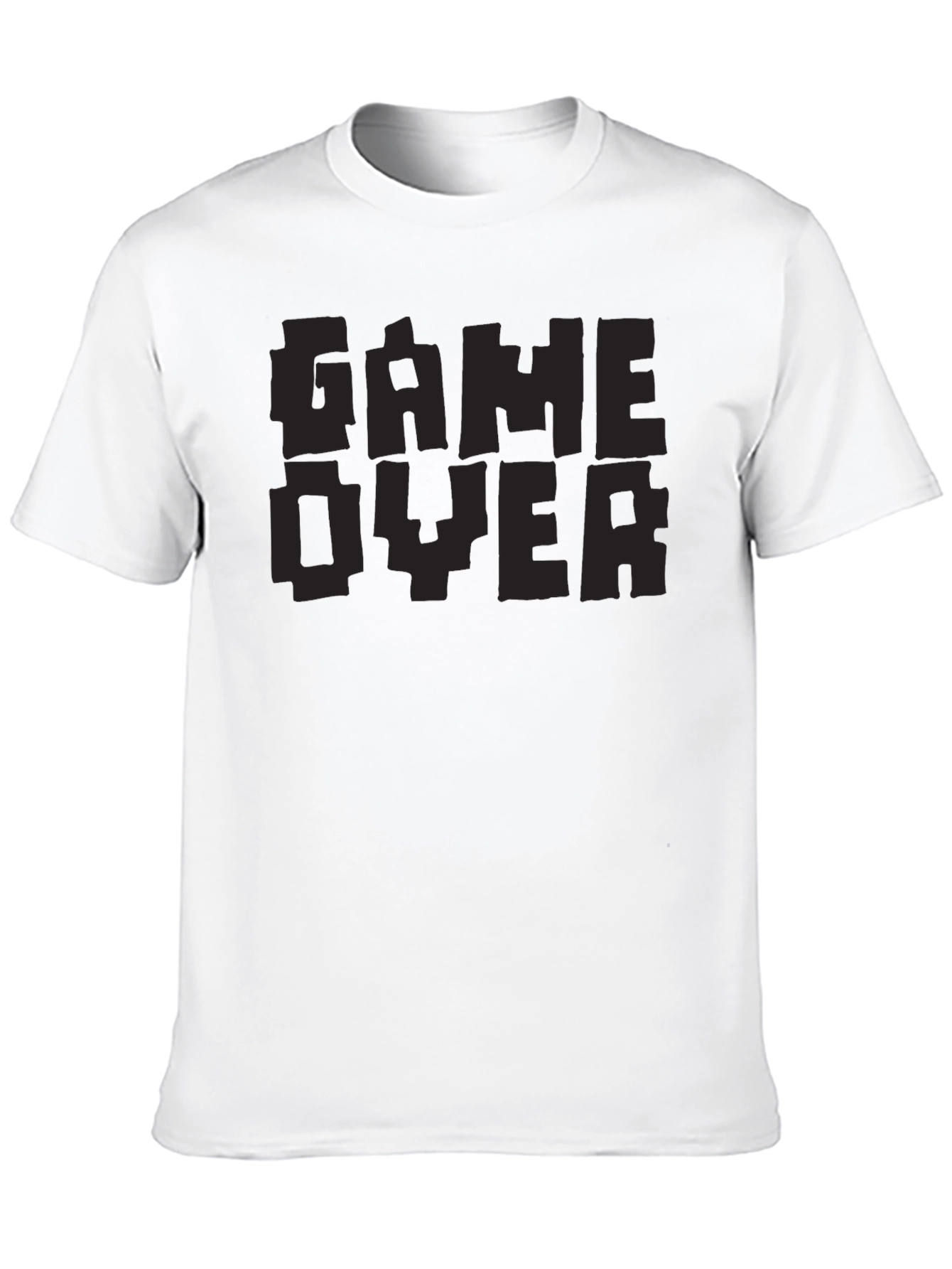 Game Over Pixel Art T-Shirt - Black
