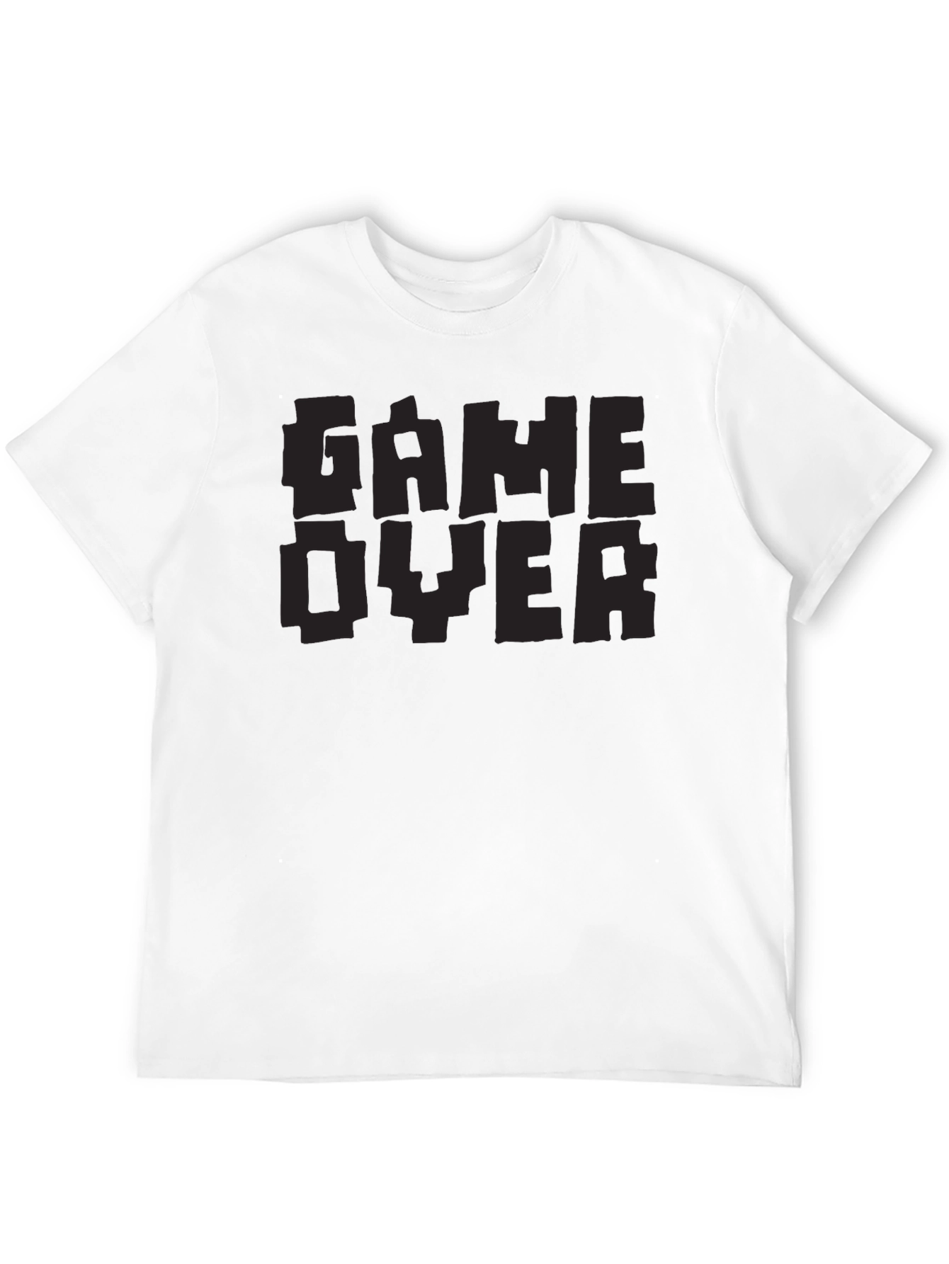 Game Over Pixel Art T-Shirt - Black