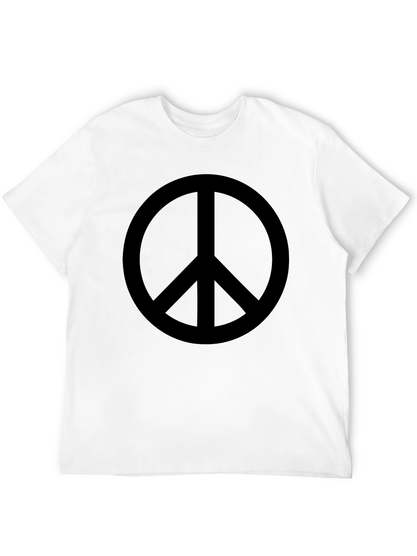 Peace Symbol Graphic Tee - Black