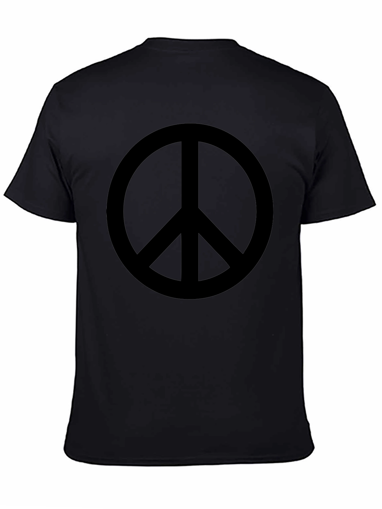 Peace Symbol Graphic Tee - Black