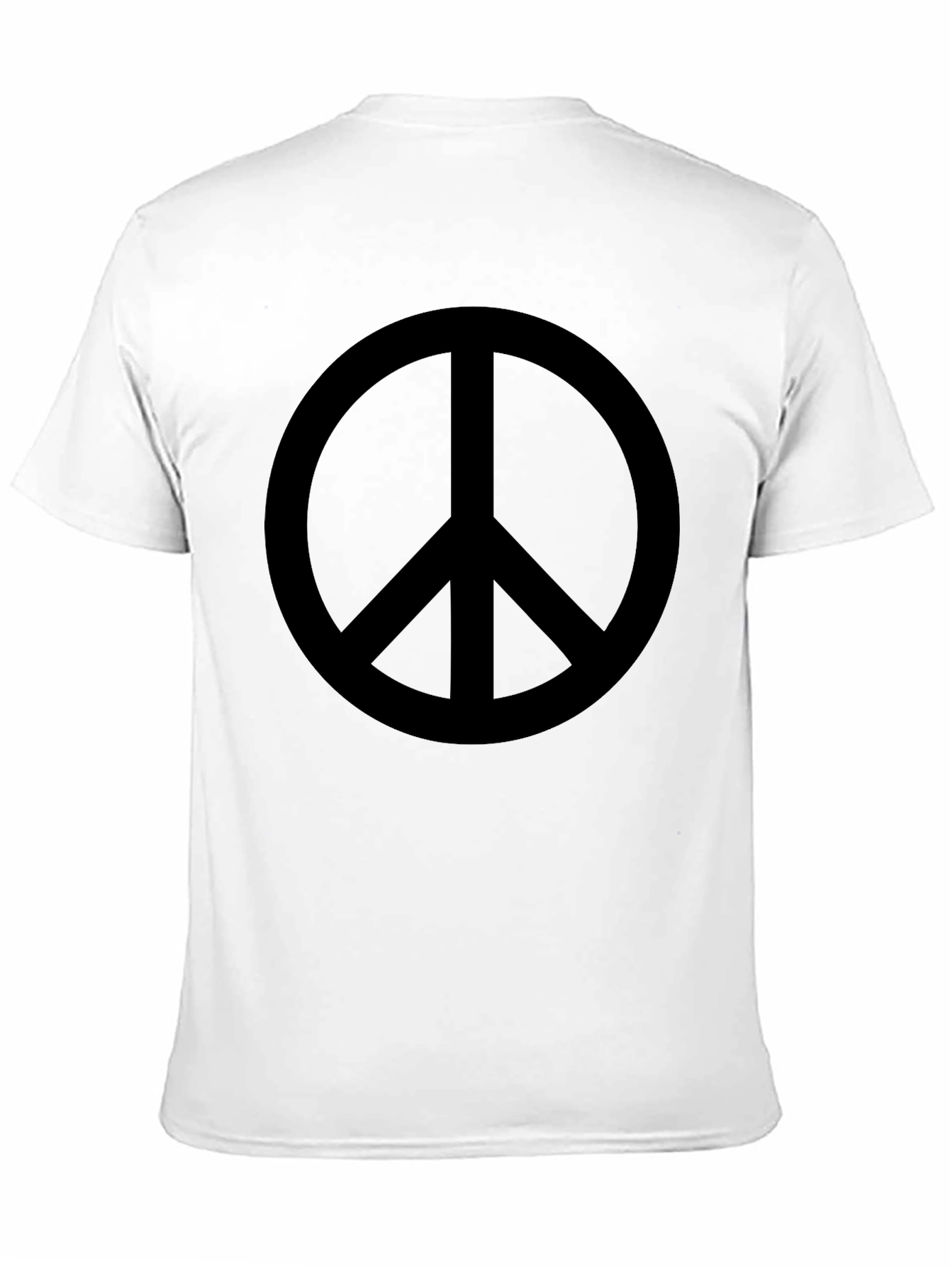 Peace Symbol Graphic Tee - Black