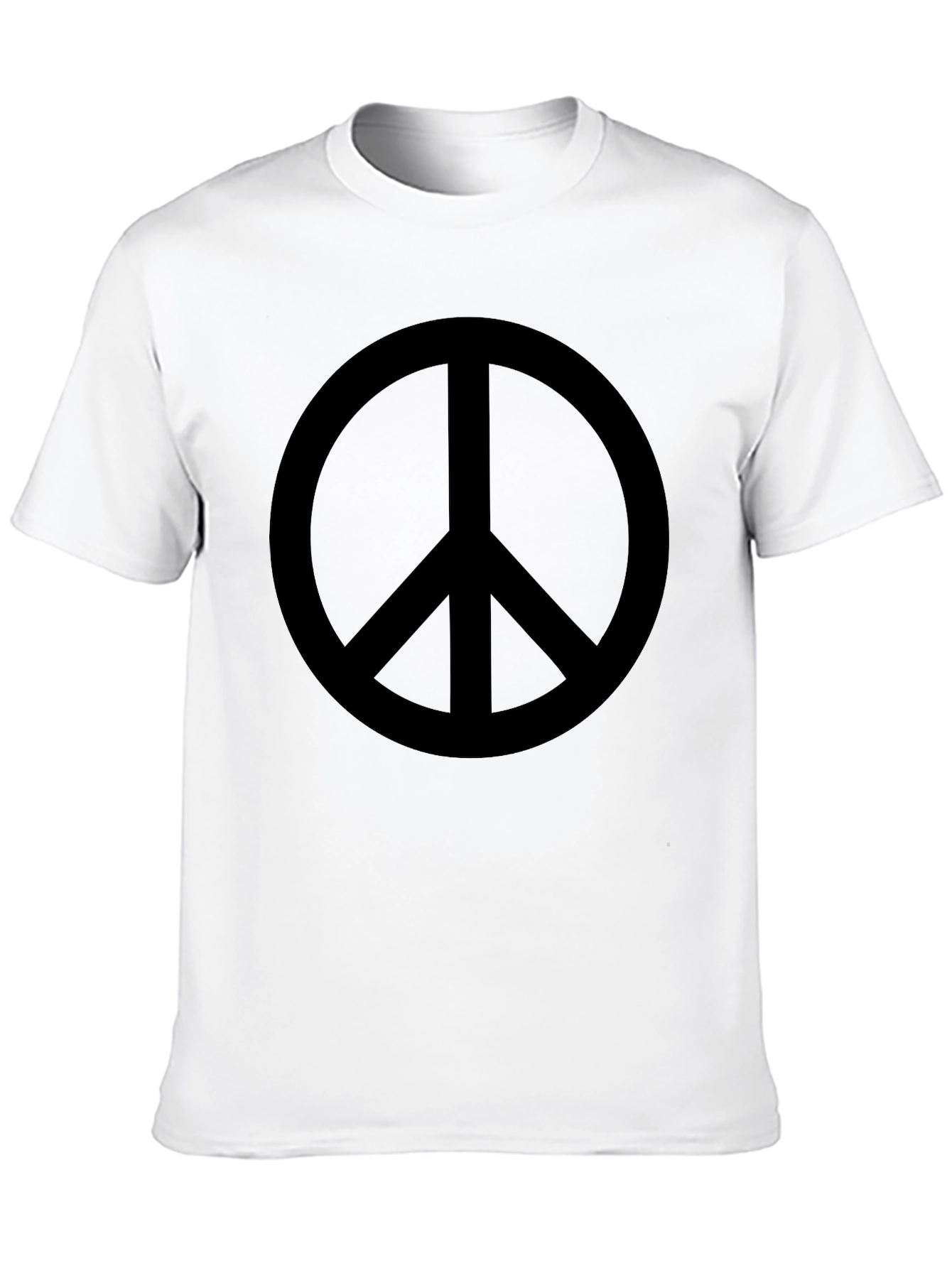 Peace Symbol Graphic Tee - Black