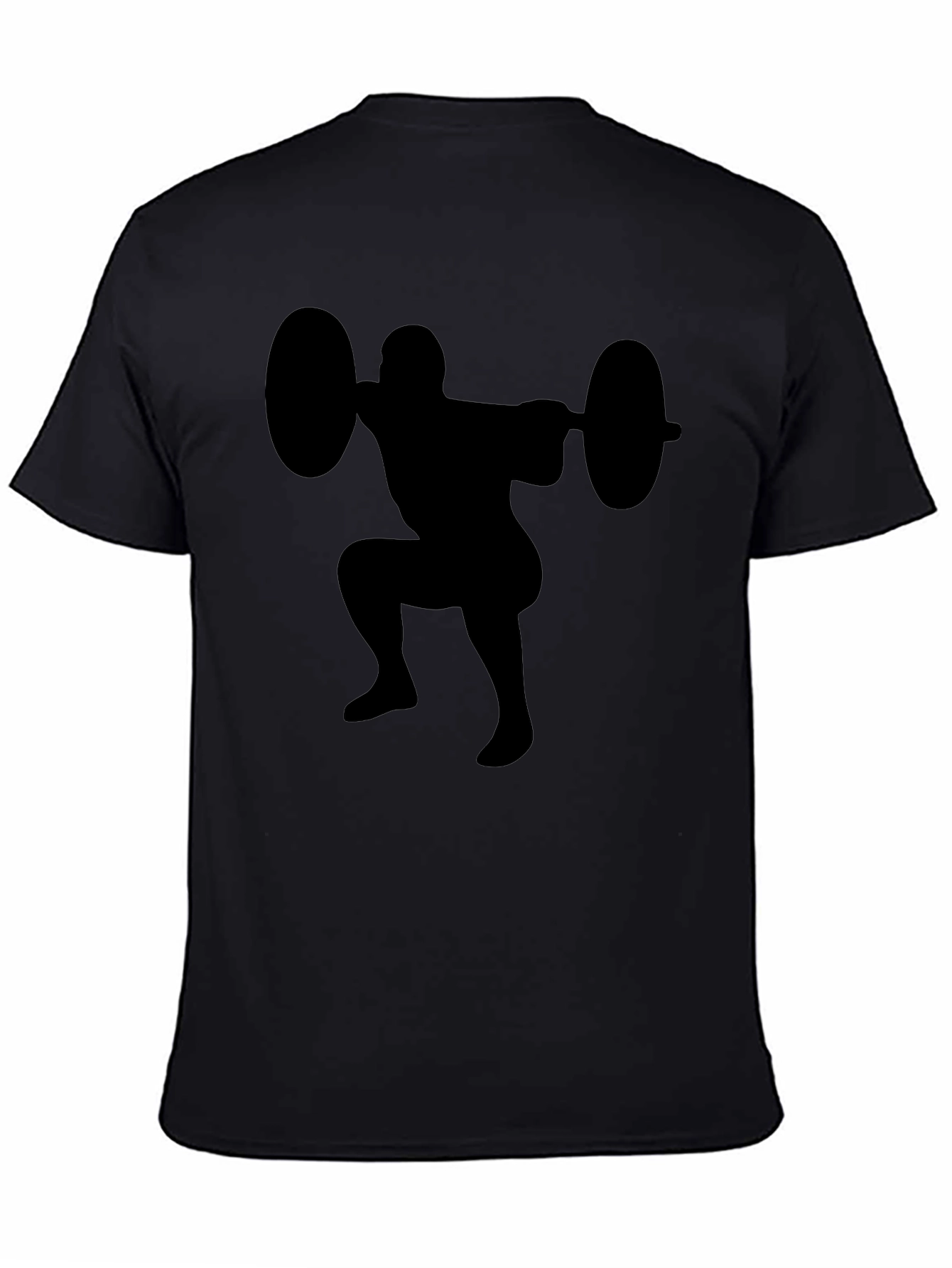 Weightlifter Squat Black T-Shirt