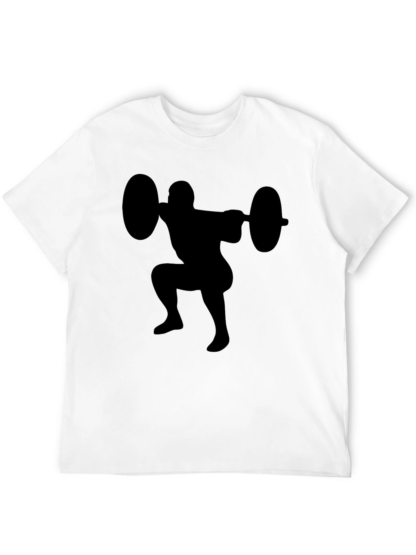 Weightlifter Squat Black T-Shirt
