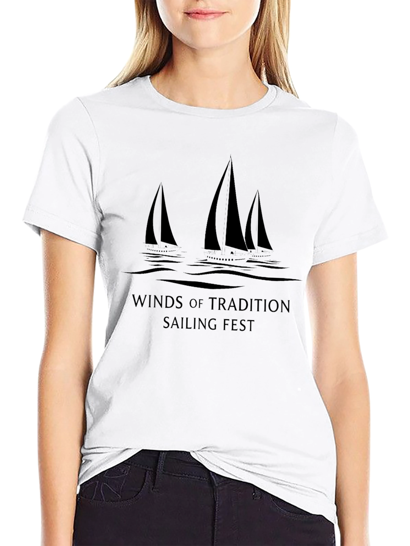 Winds of Tradition Sailing Fest Black T-Shirt