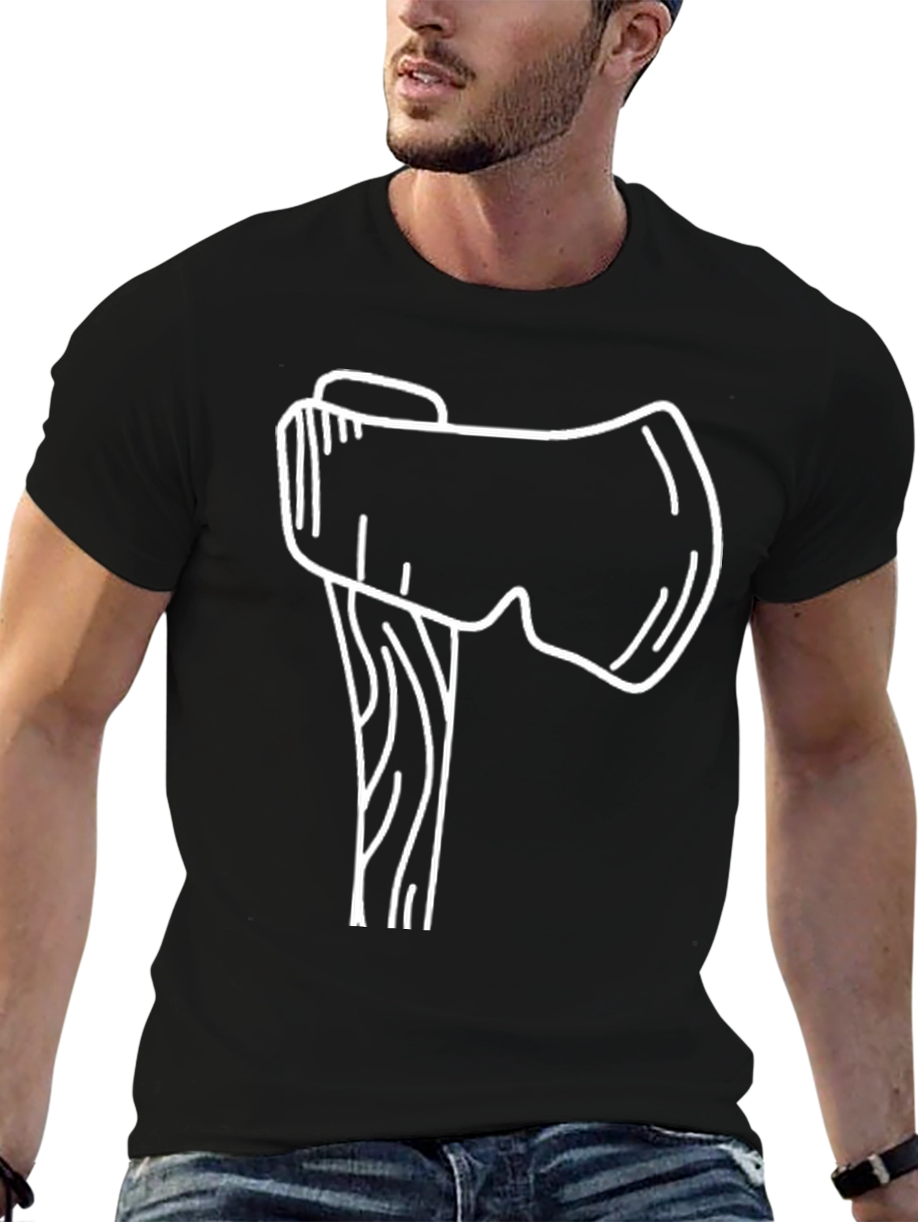Axe Graphic Black T-Shirt