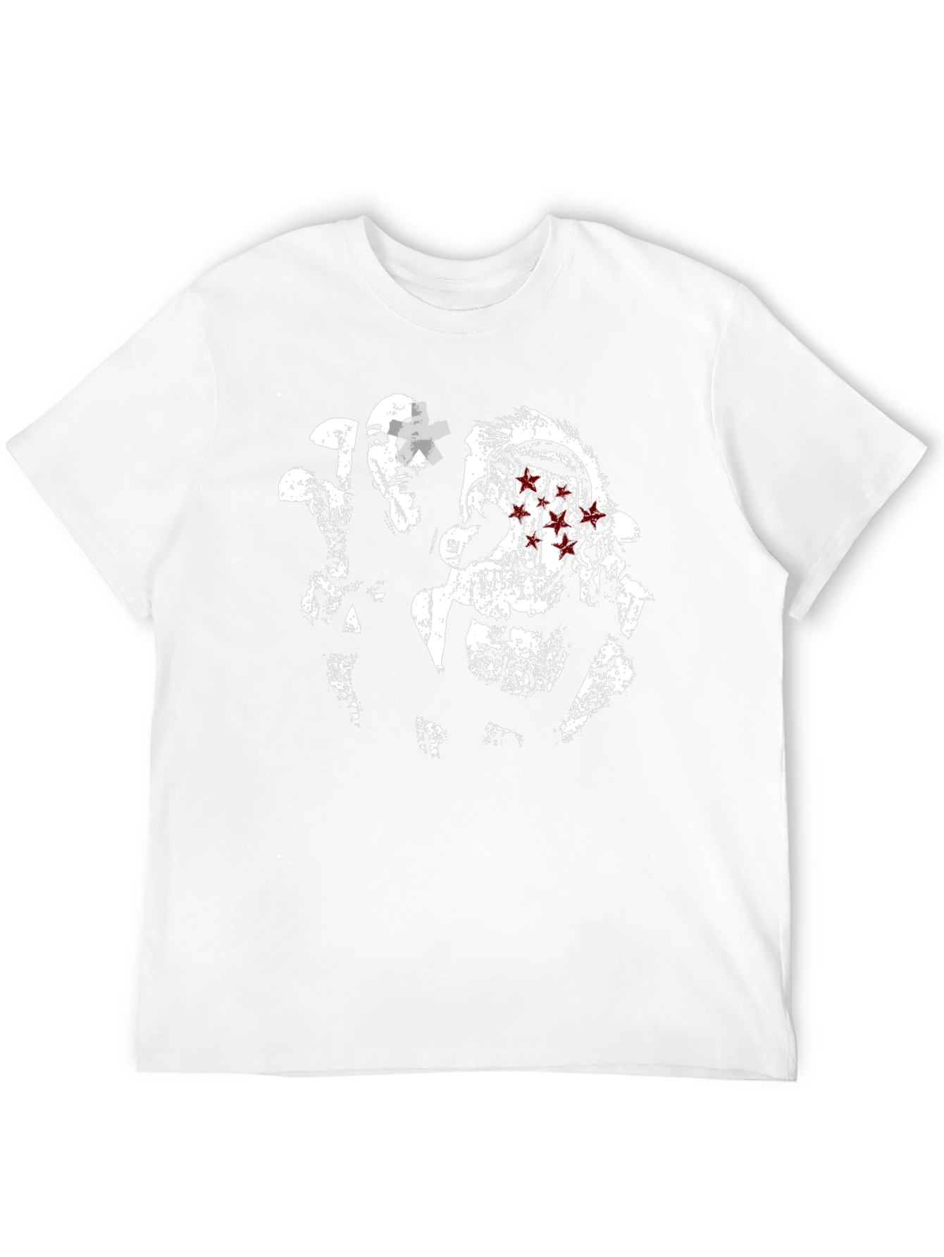 Distressed Graphic Tee - Horror Style