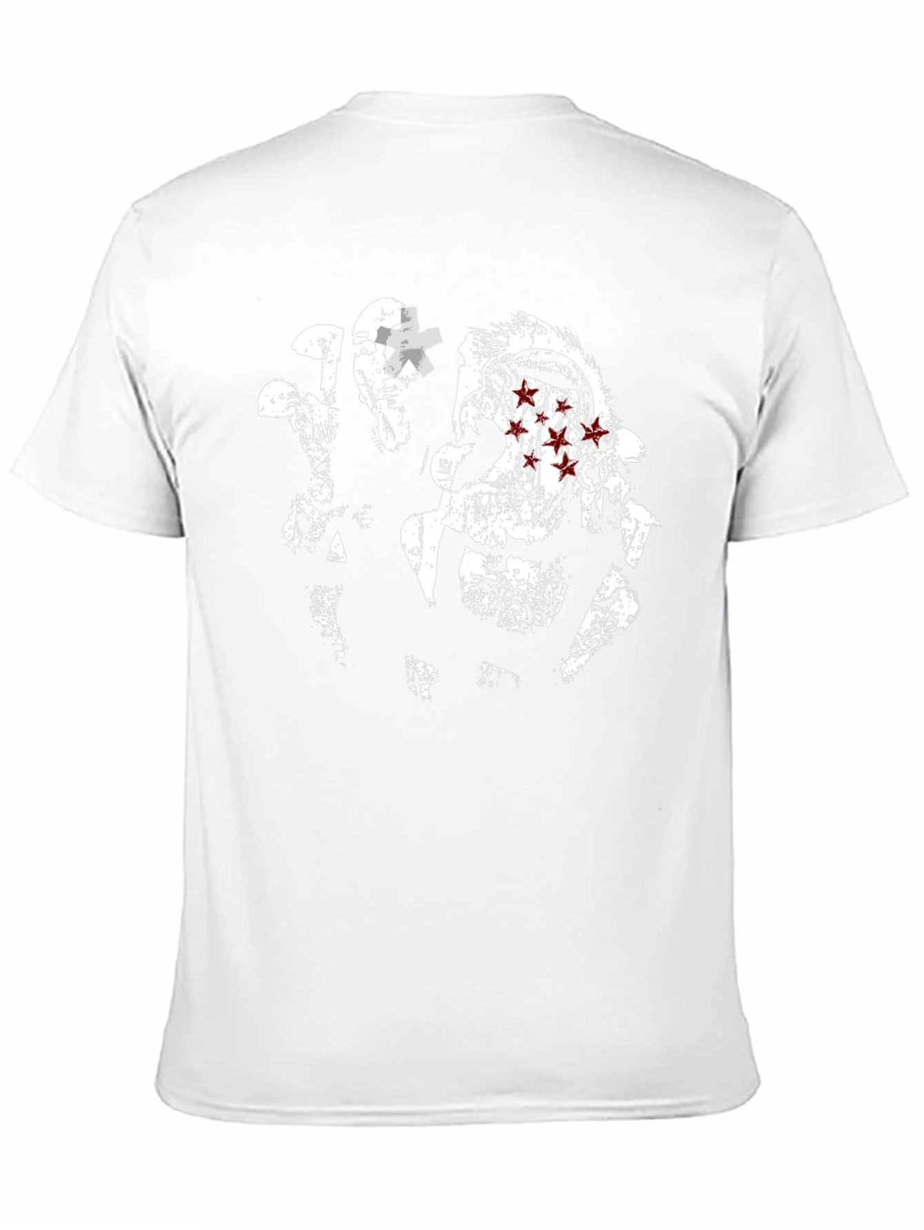 Distressed Graphic Tee - Horror Style
