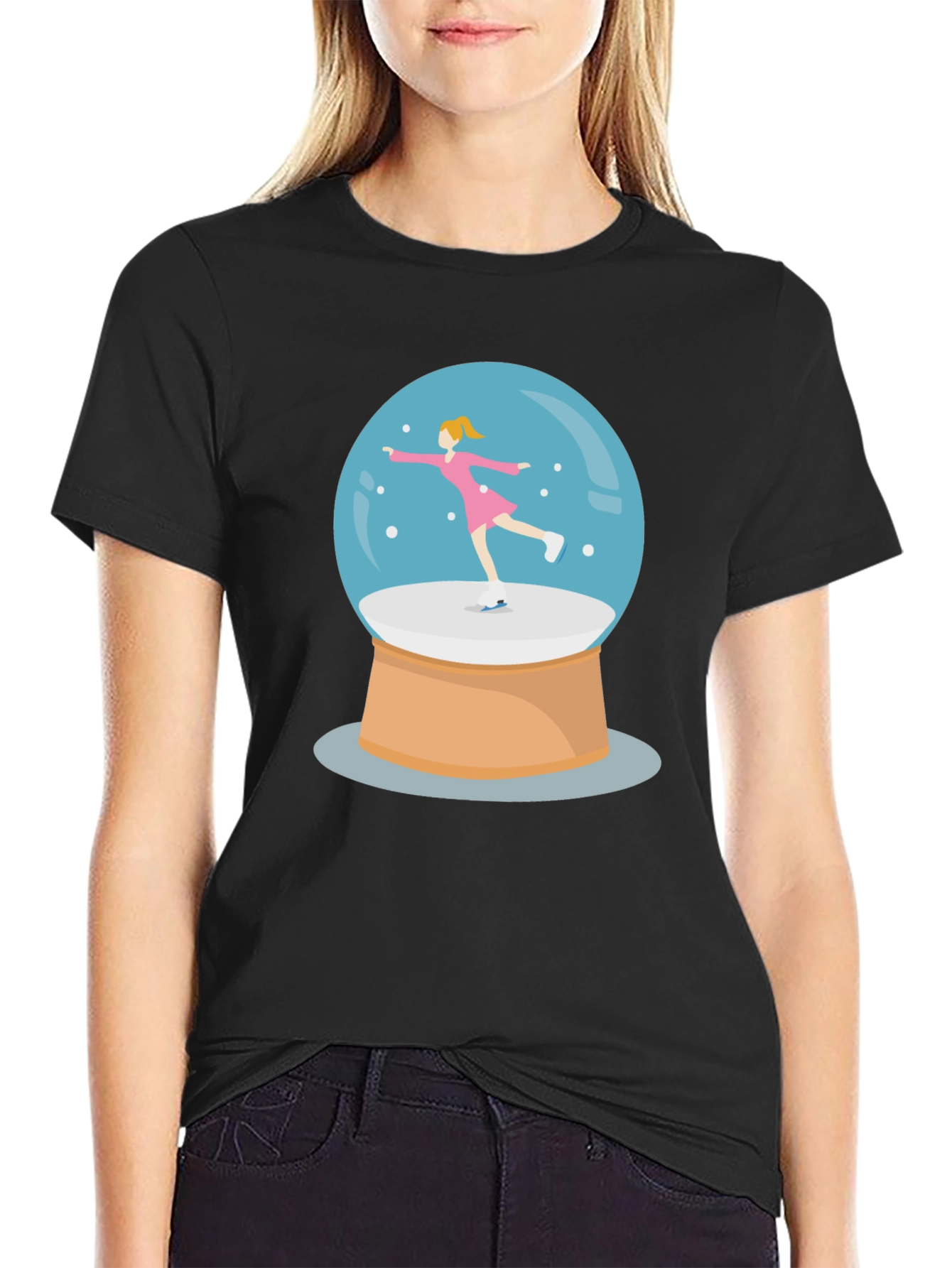 Snow Globe Skater Graphic Tee