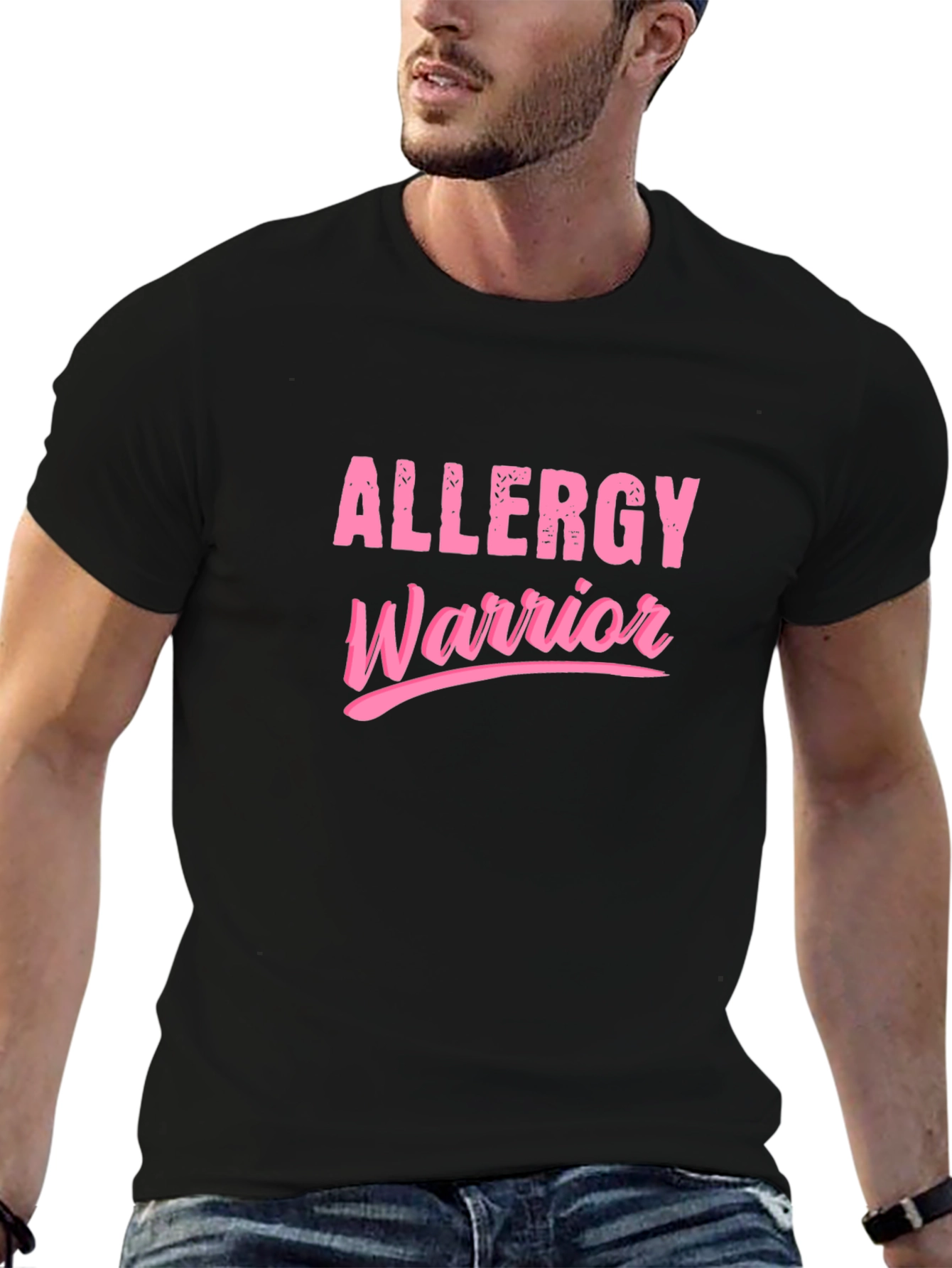 Allergy Warrior Pink Graphic T-Shirt