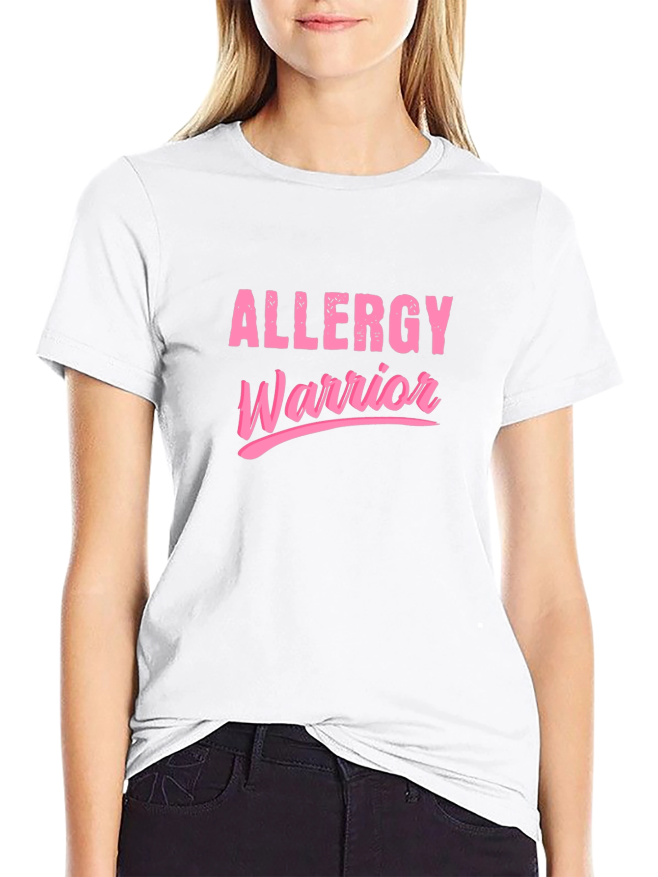 Allergy Warrior Pink Graphic T-Shirt