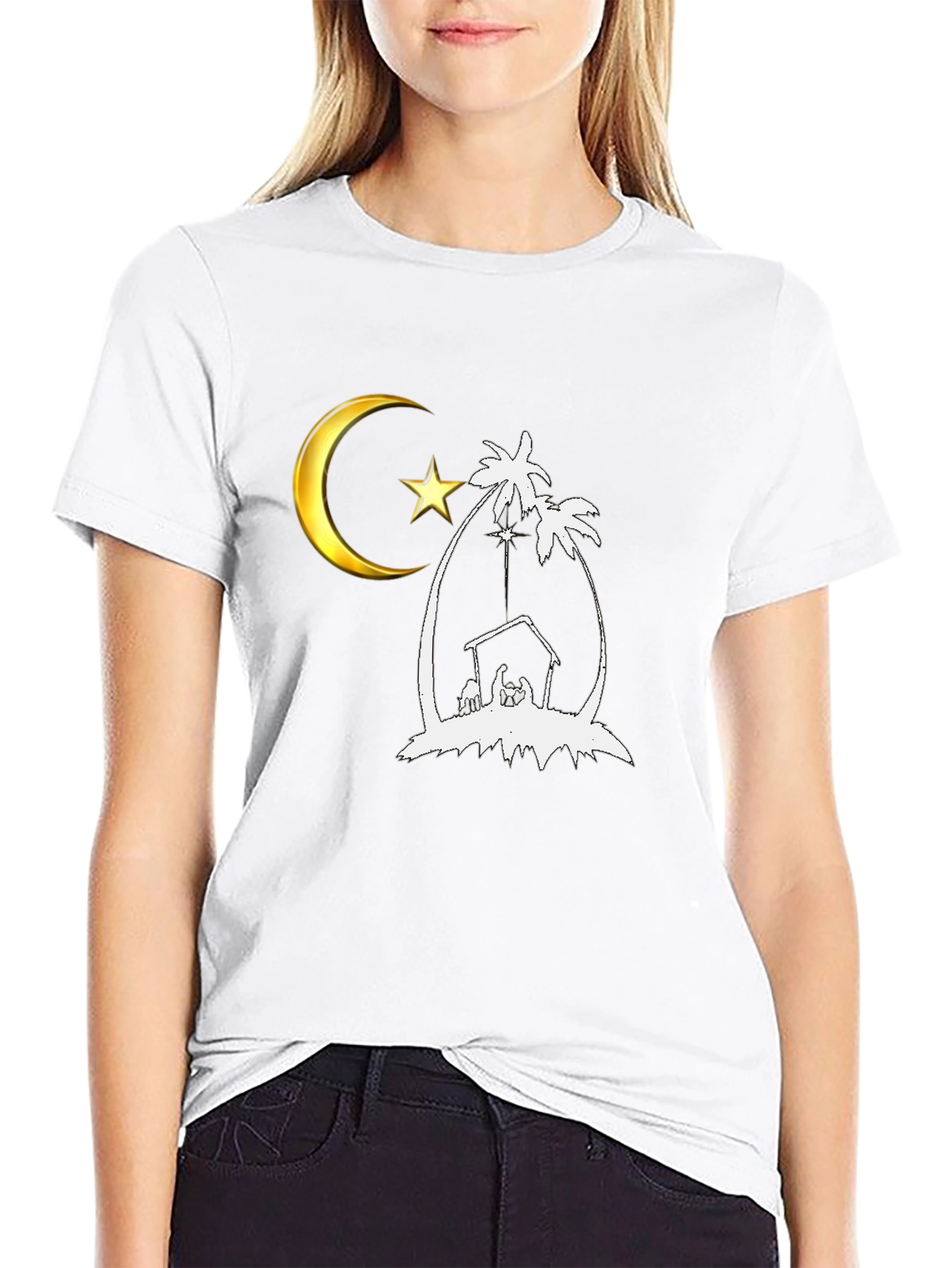 Peaceful Nativity Scene T-Shirt
