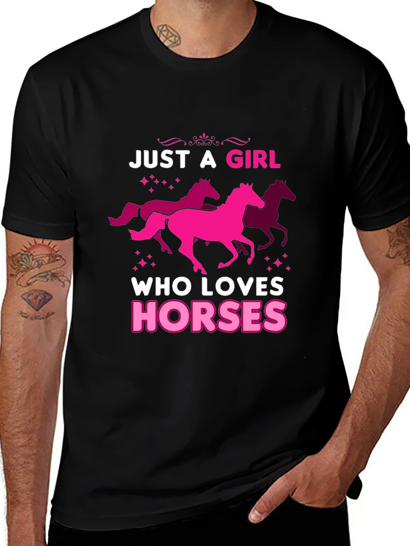 Just A Girl Who Loves Horses Graphic Tee