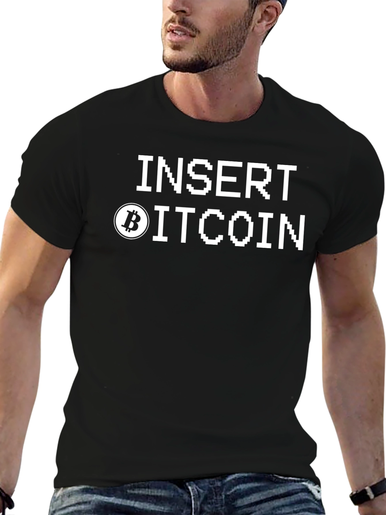 Insert Bitcoin Black T-Shirt