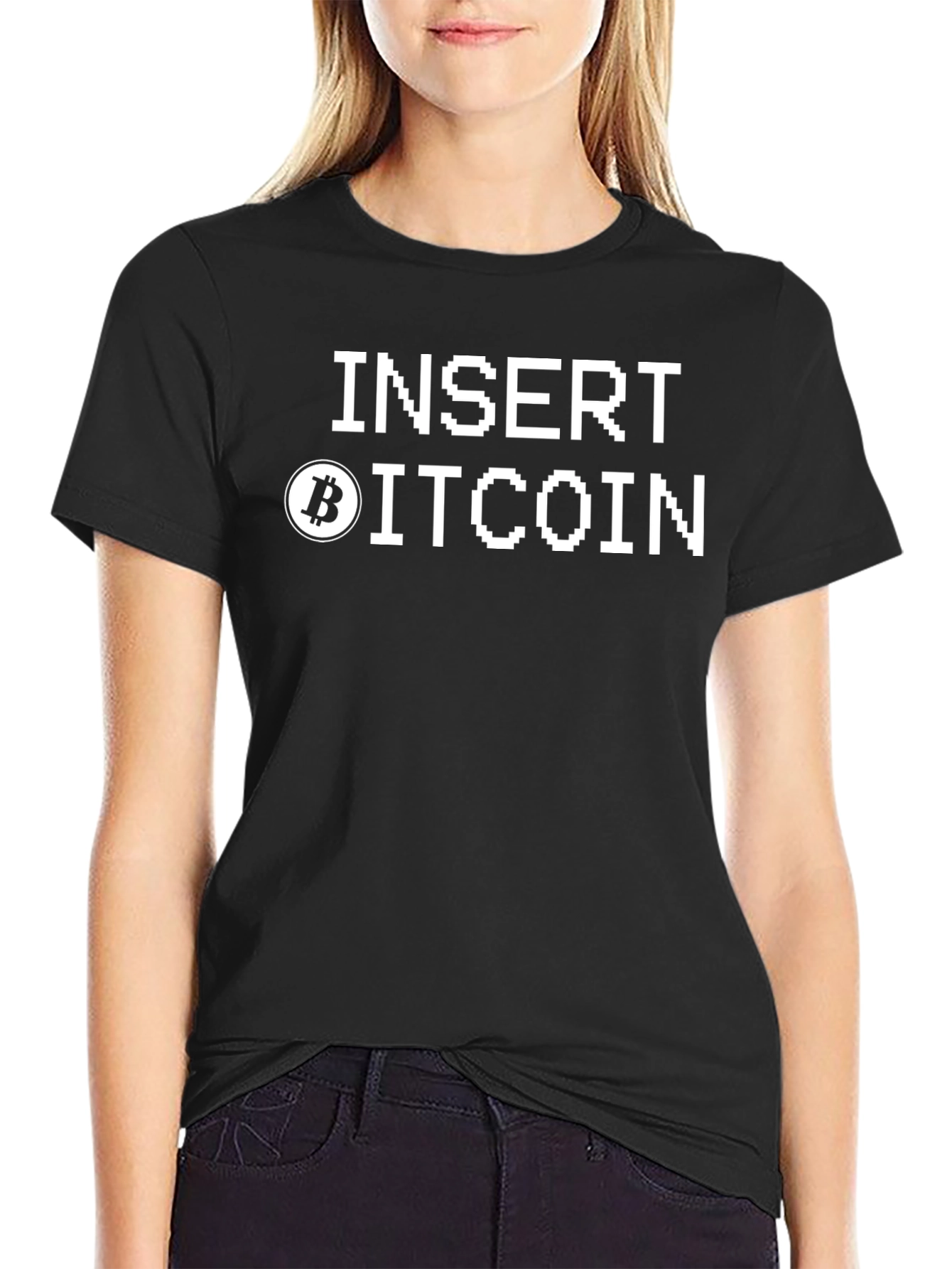 Insert Bitcoin Black T-Shirt