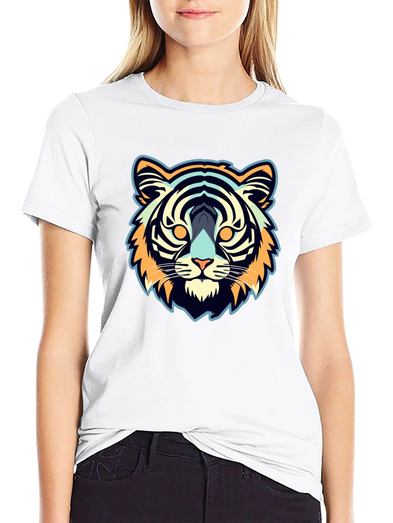 Cool Tiger Graphic Black Tee