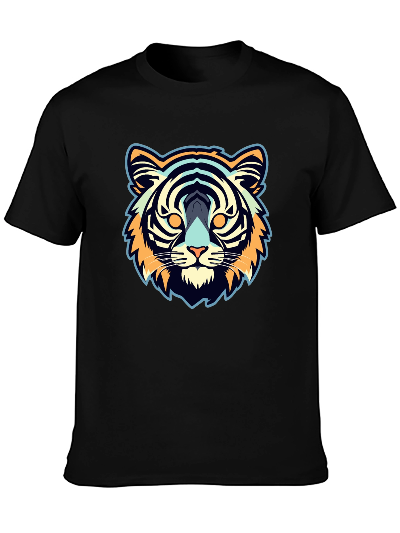 Cool Tiger Graphic Black Tee