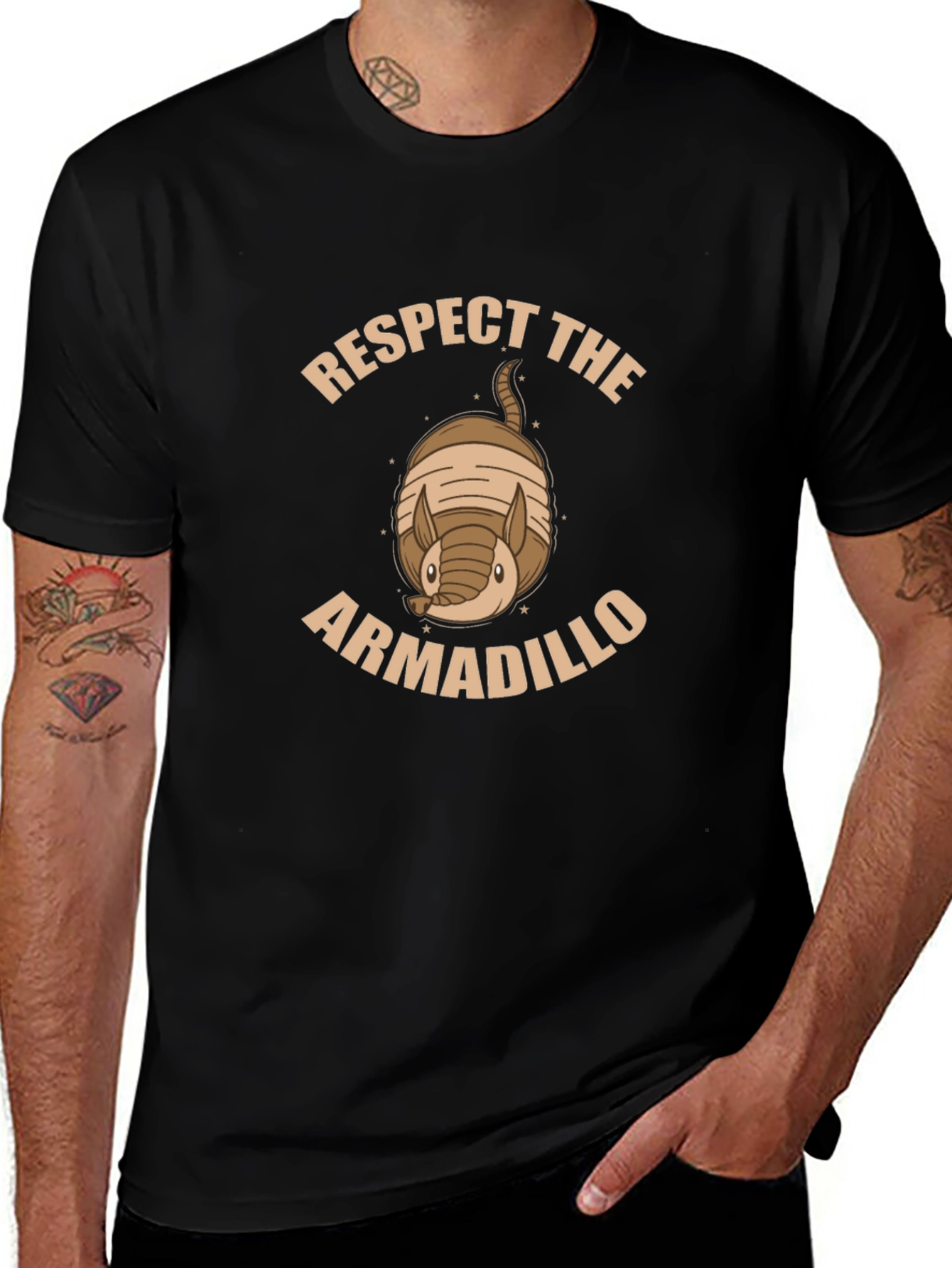 Respect The Armadillo Graphic T-Shirt