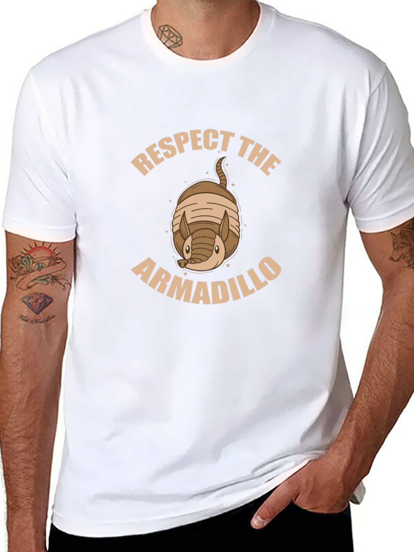 Respect The Armadillo Graphic T-Shirt