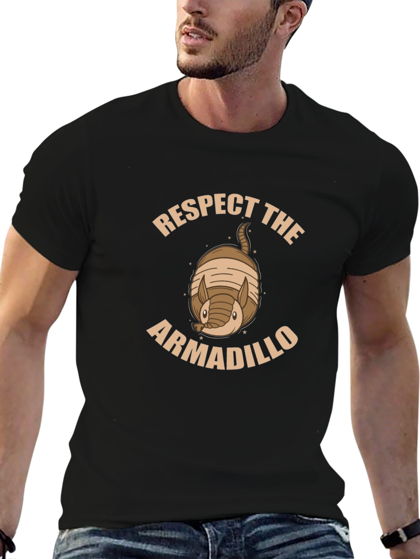 Respect The Armadillo Graphic T-Shirt