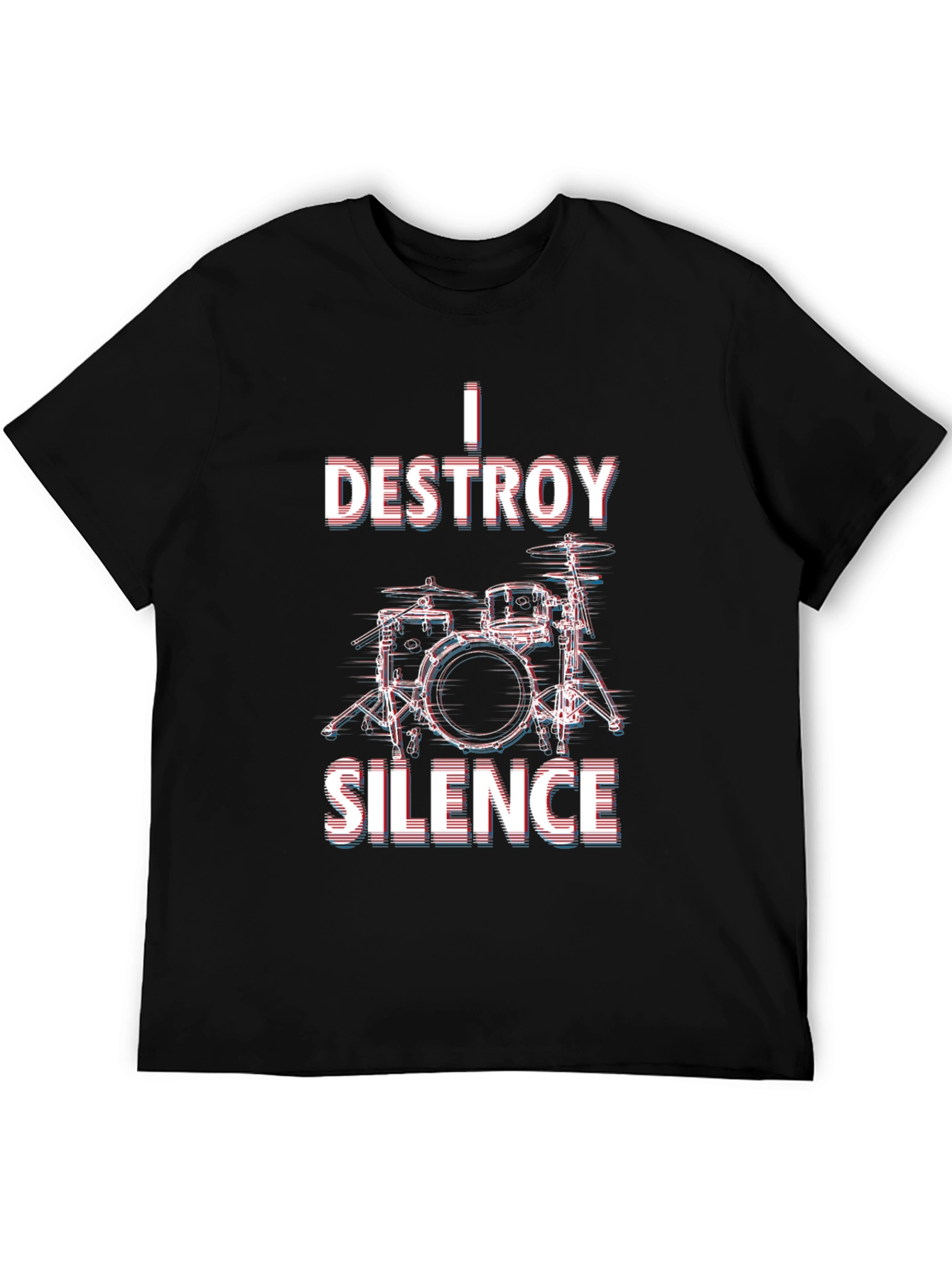I Destroy Silence Drummer T-Shirt