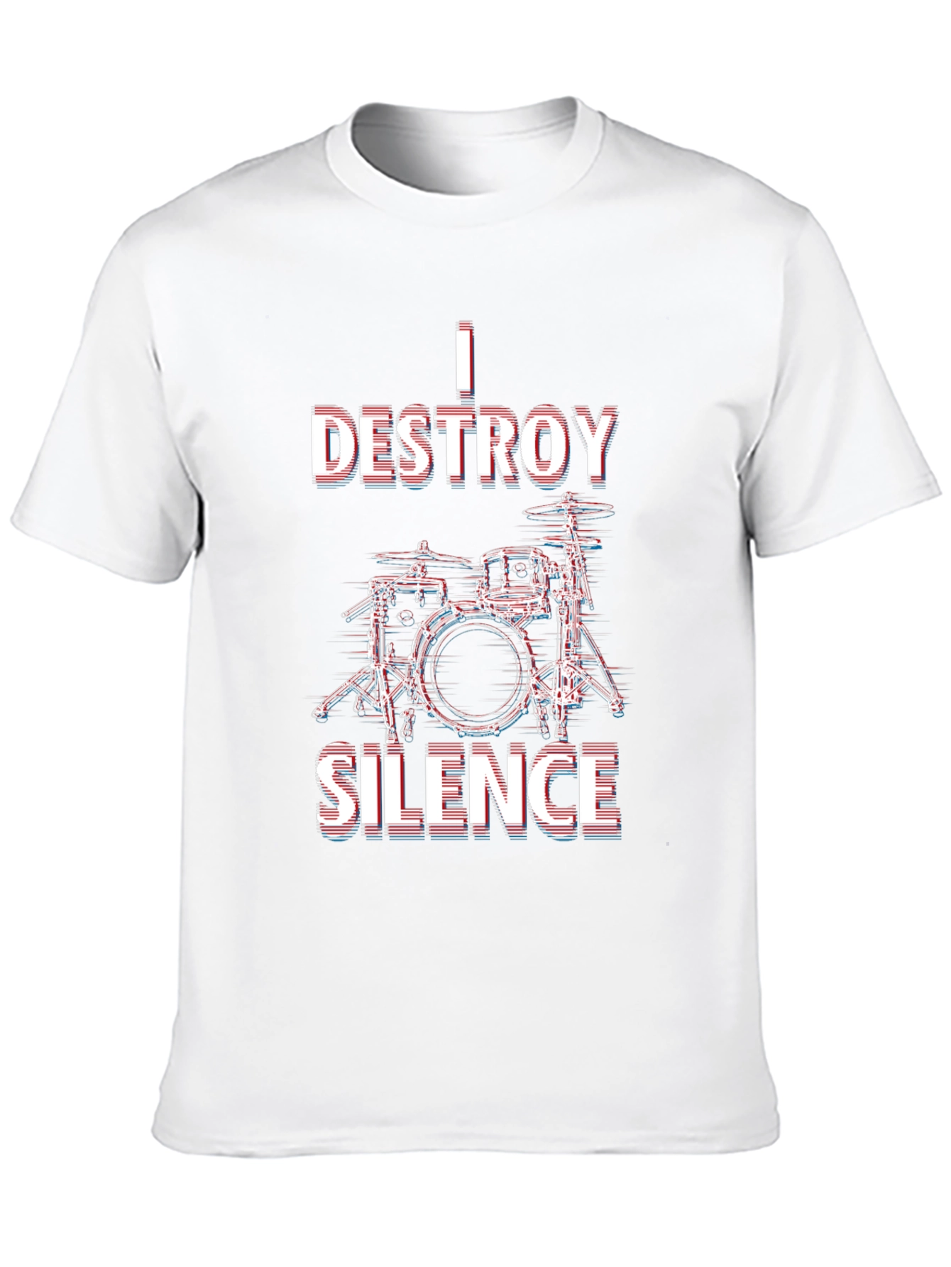 I Destroy Silence Drummer T-Shirt