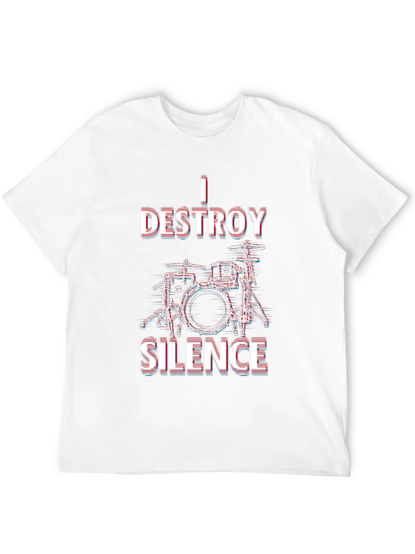 I Destroy Silence Drummer T-Shirt