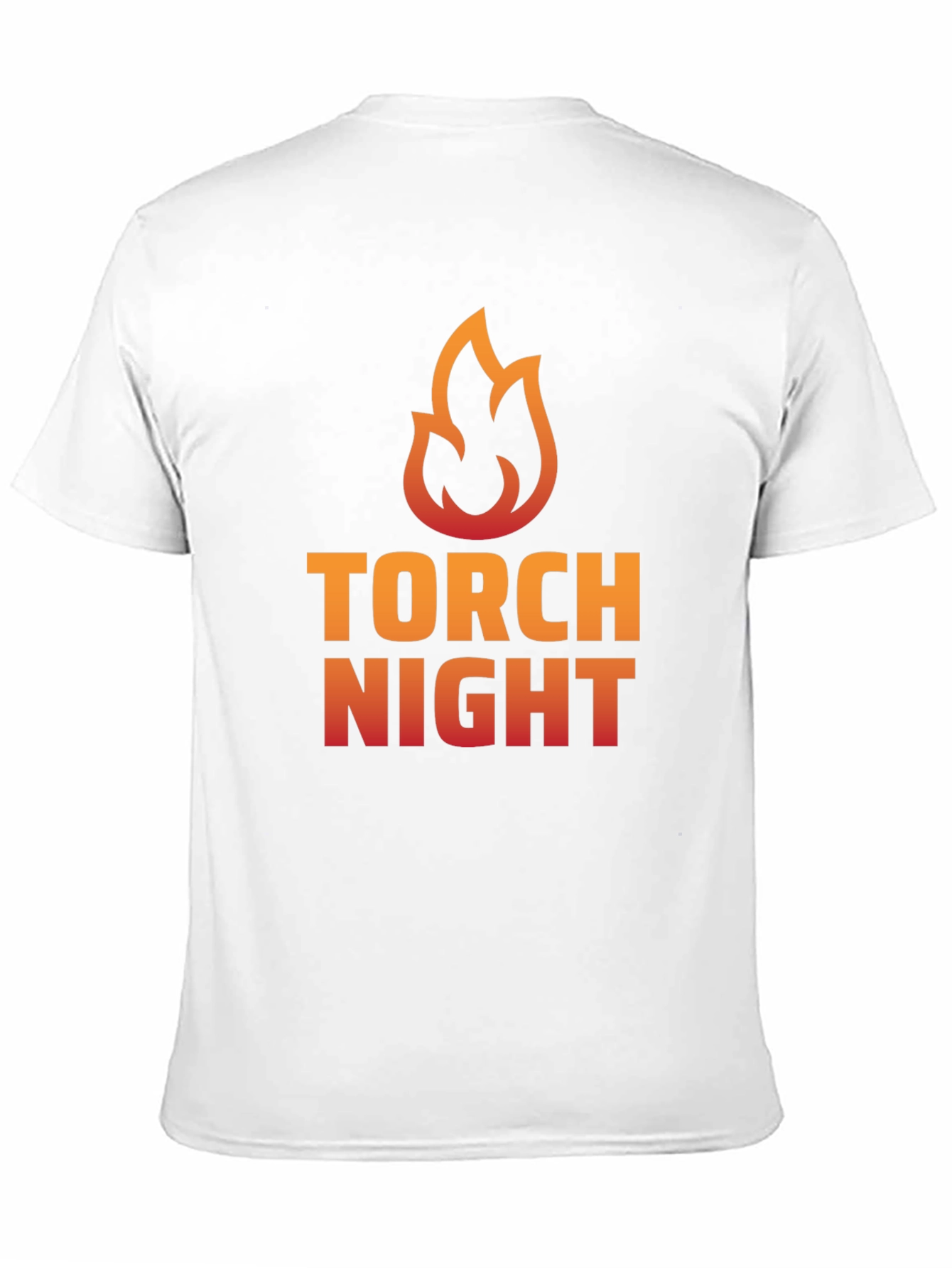 Torch Night Graphic Tee - Bold Flame Design