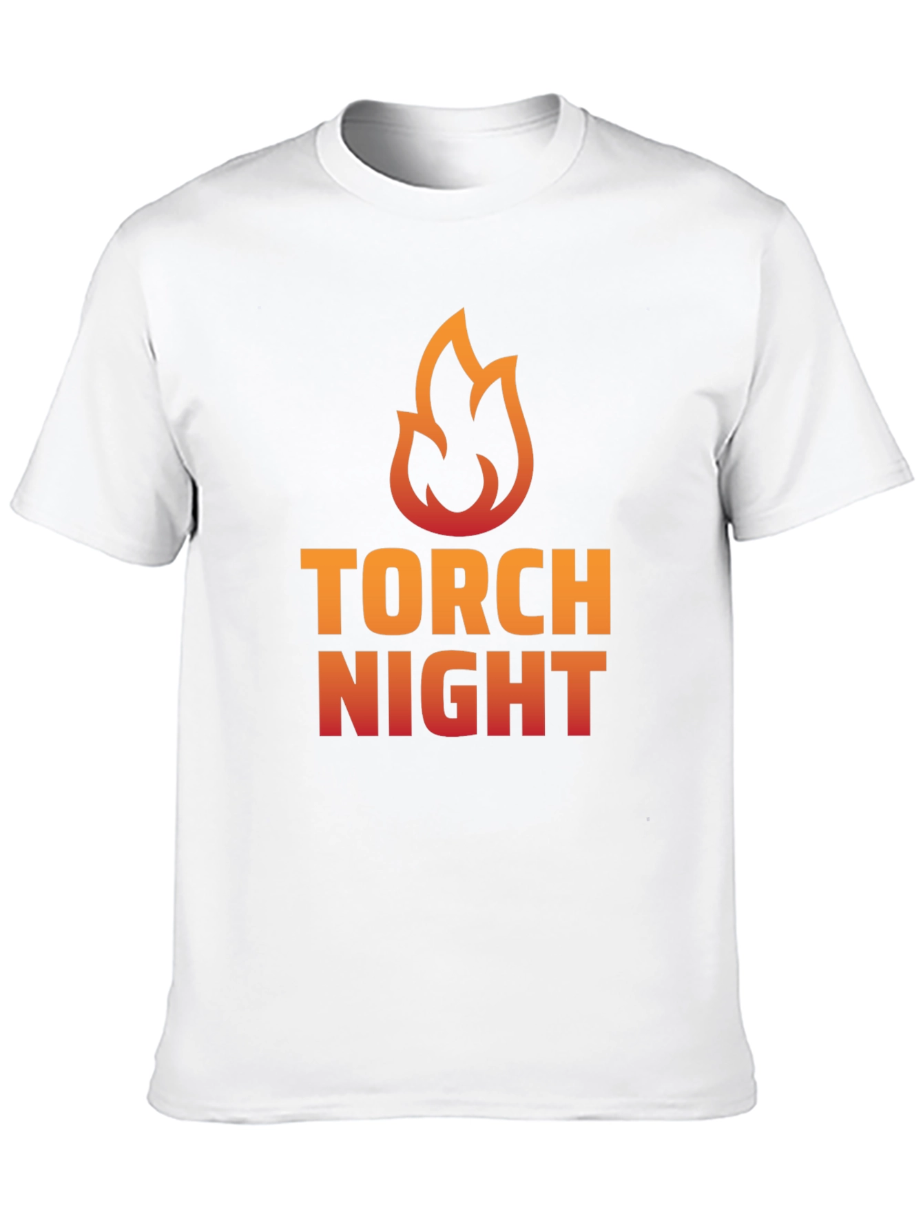 Torch Night Graphic Tee - Bold Flame Design
