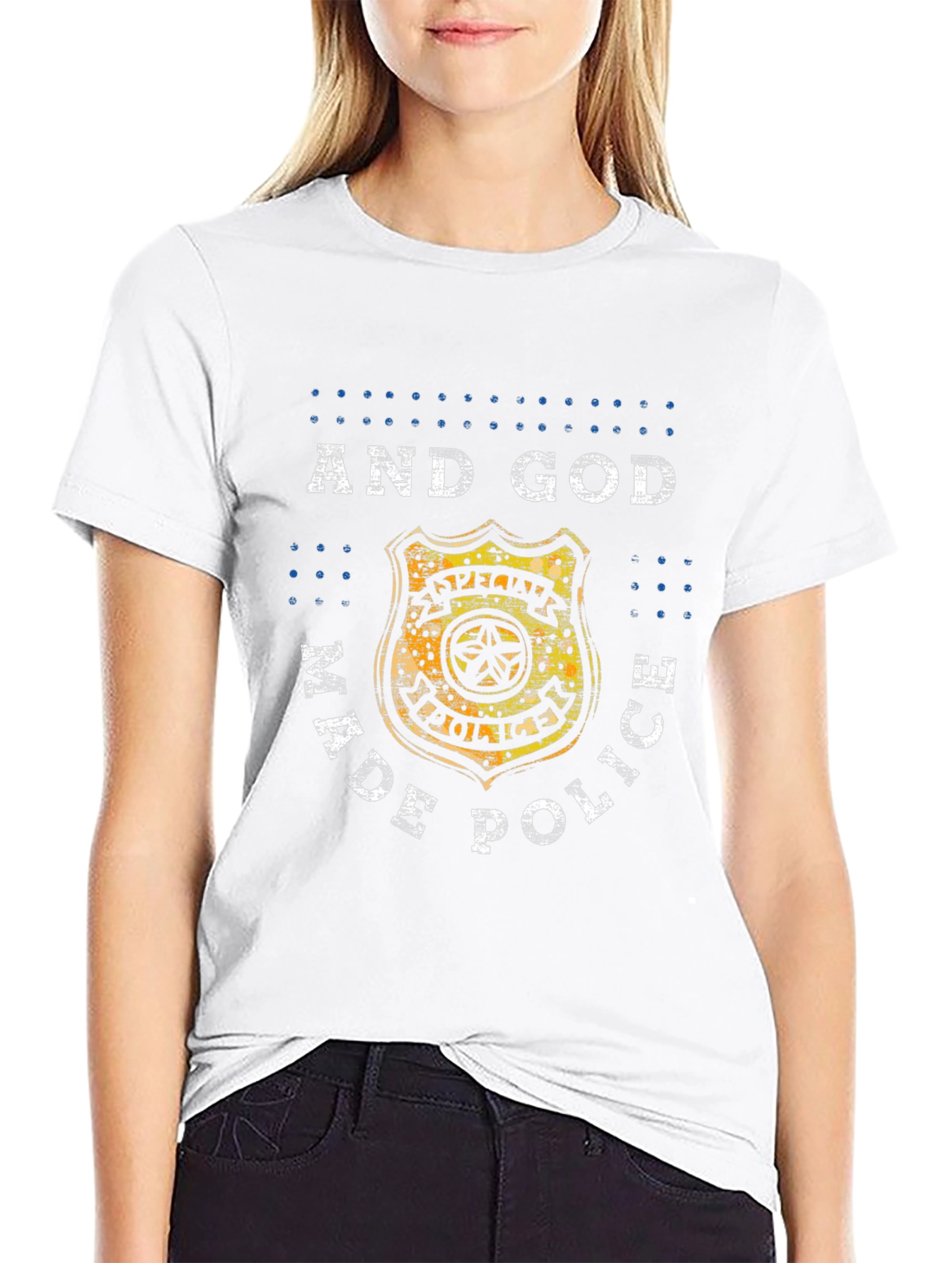 And God Made Police Graphic Tee
